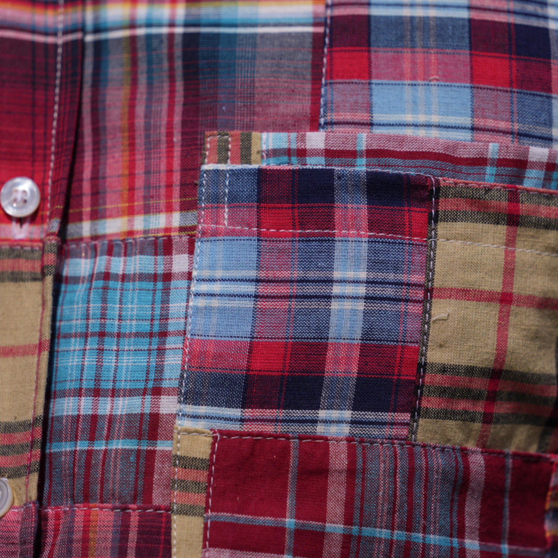 gustin #774 patchwork short sleeve - sunset