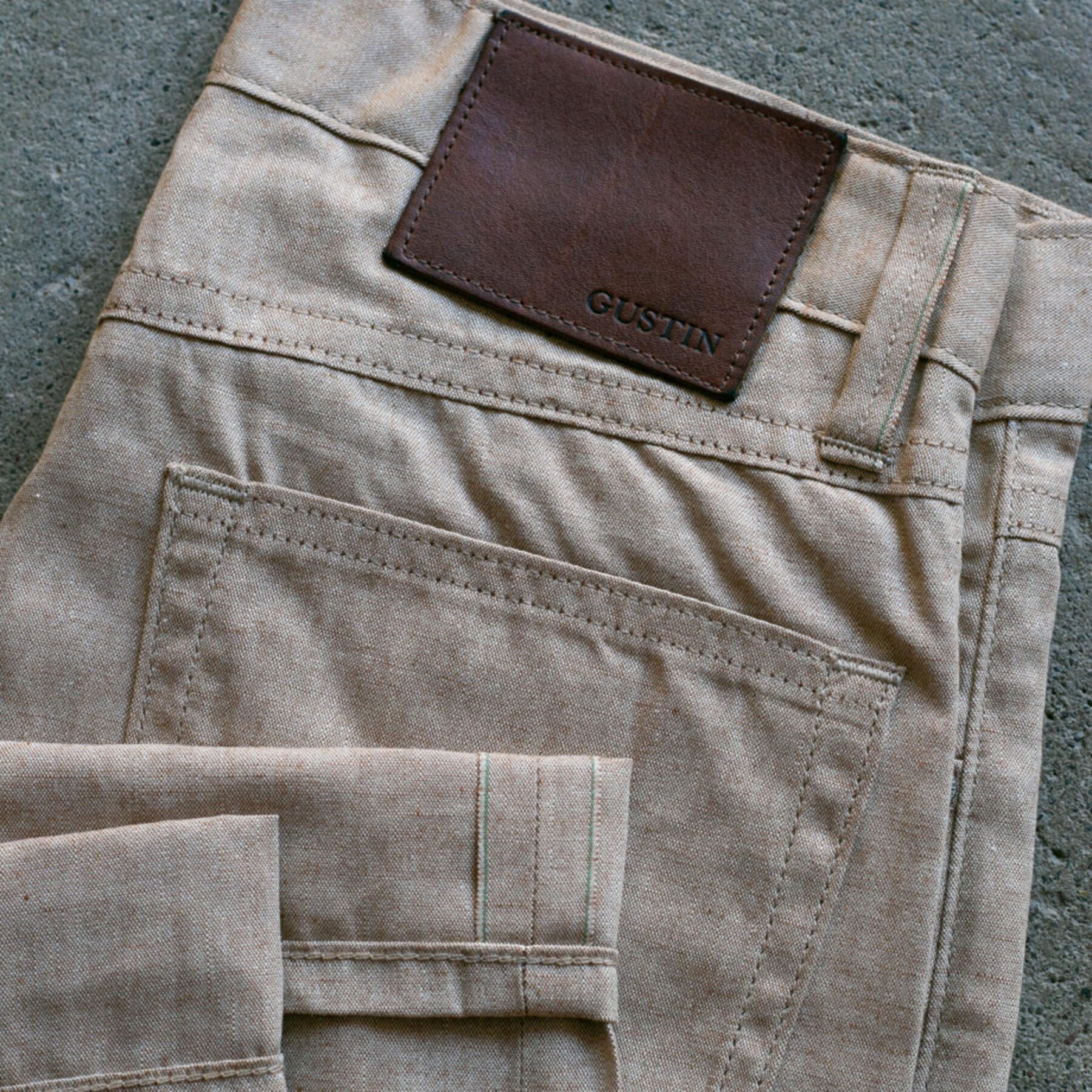 gustin #506 supima selvedge chambray