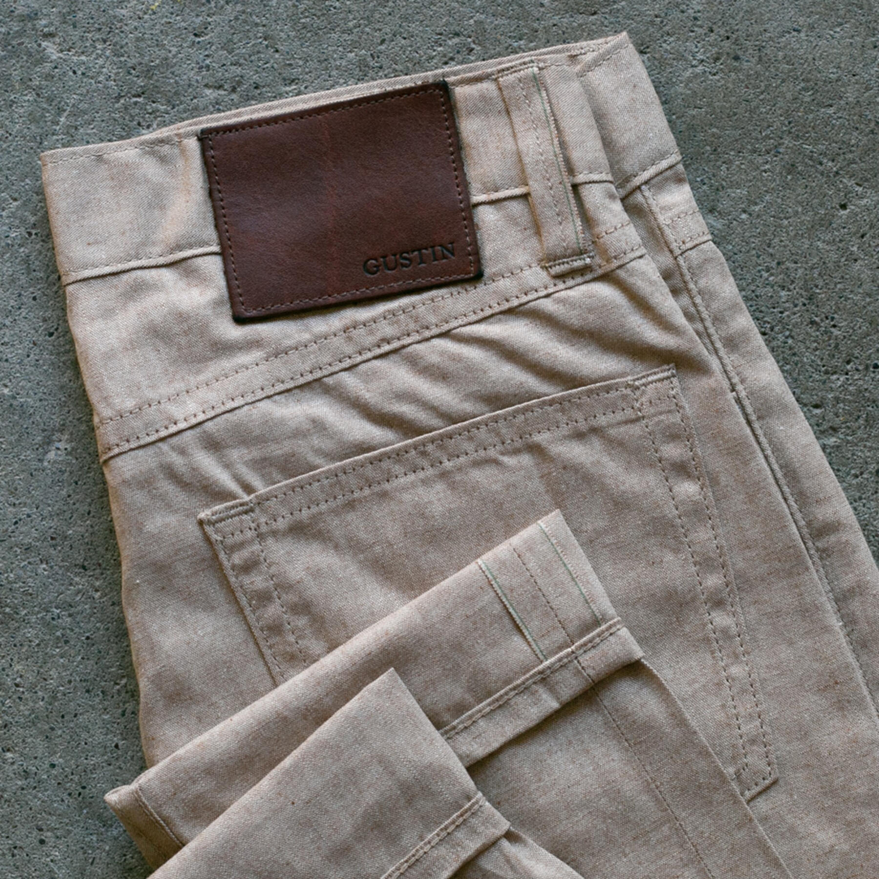 gustin #506 supima selvedge chambray