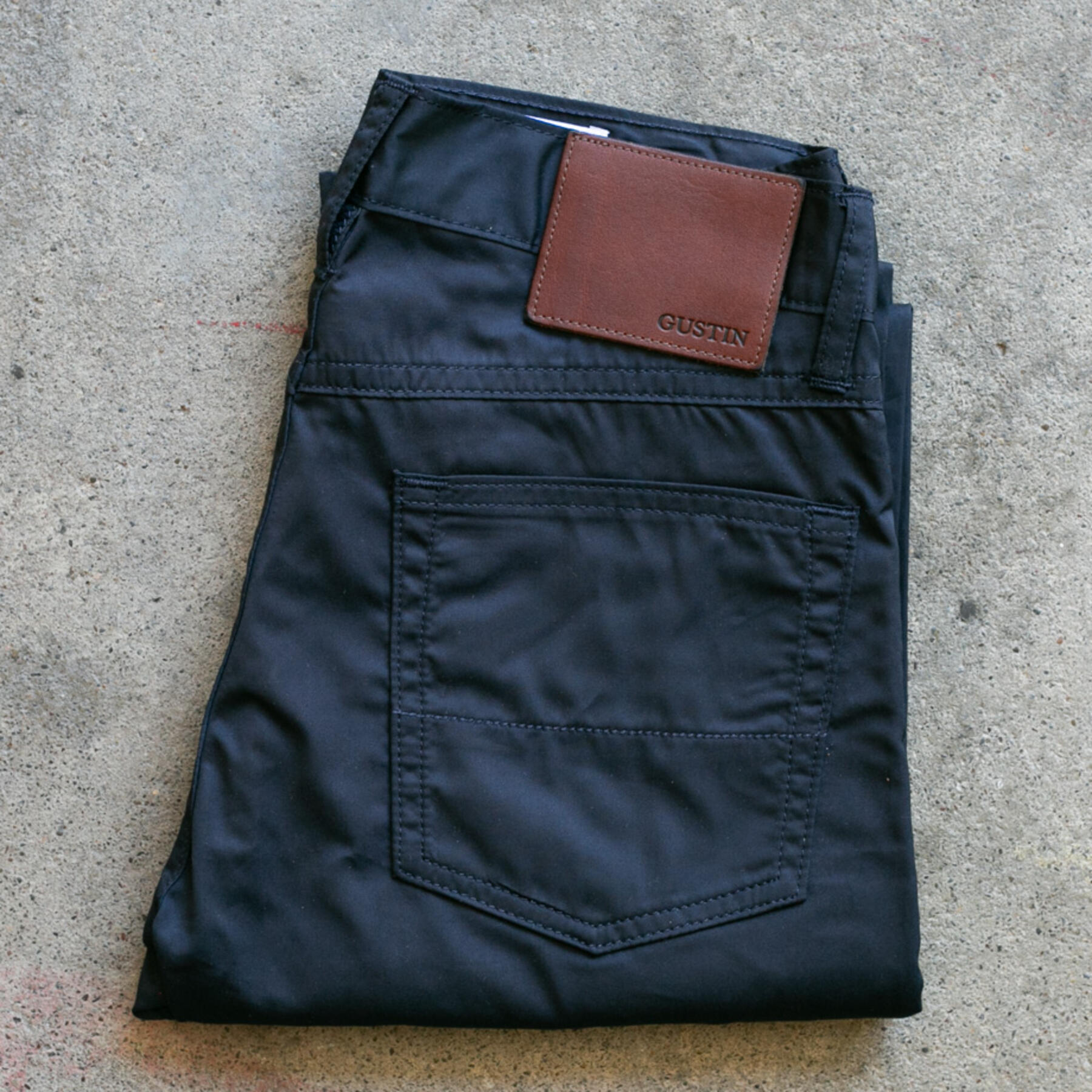 gustin #109 giza cotton 5 pocket - navy