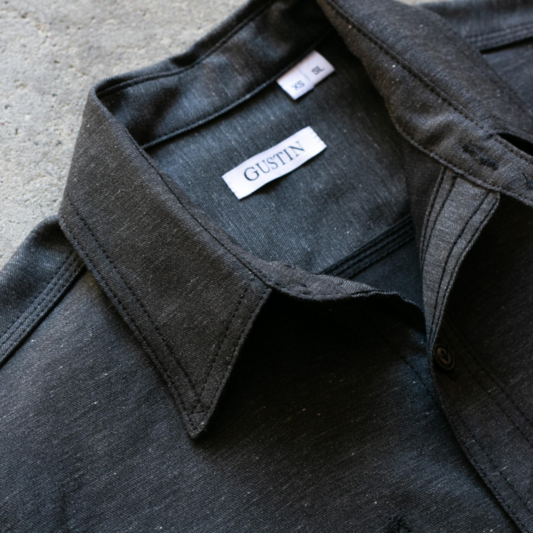 gustin #90 xblack workshirt - charcoal