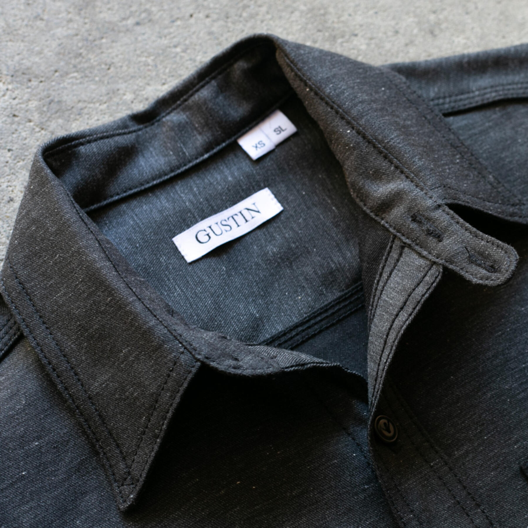 gustin #90 xblack workshirt - charcoal
