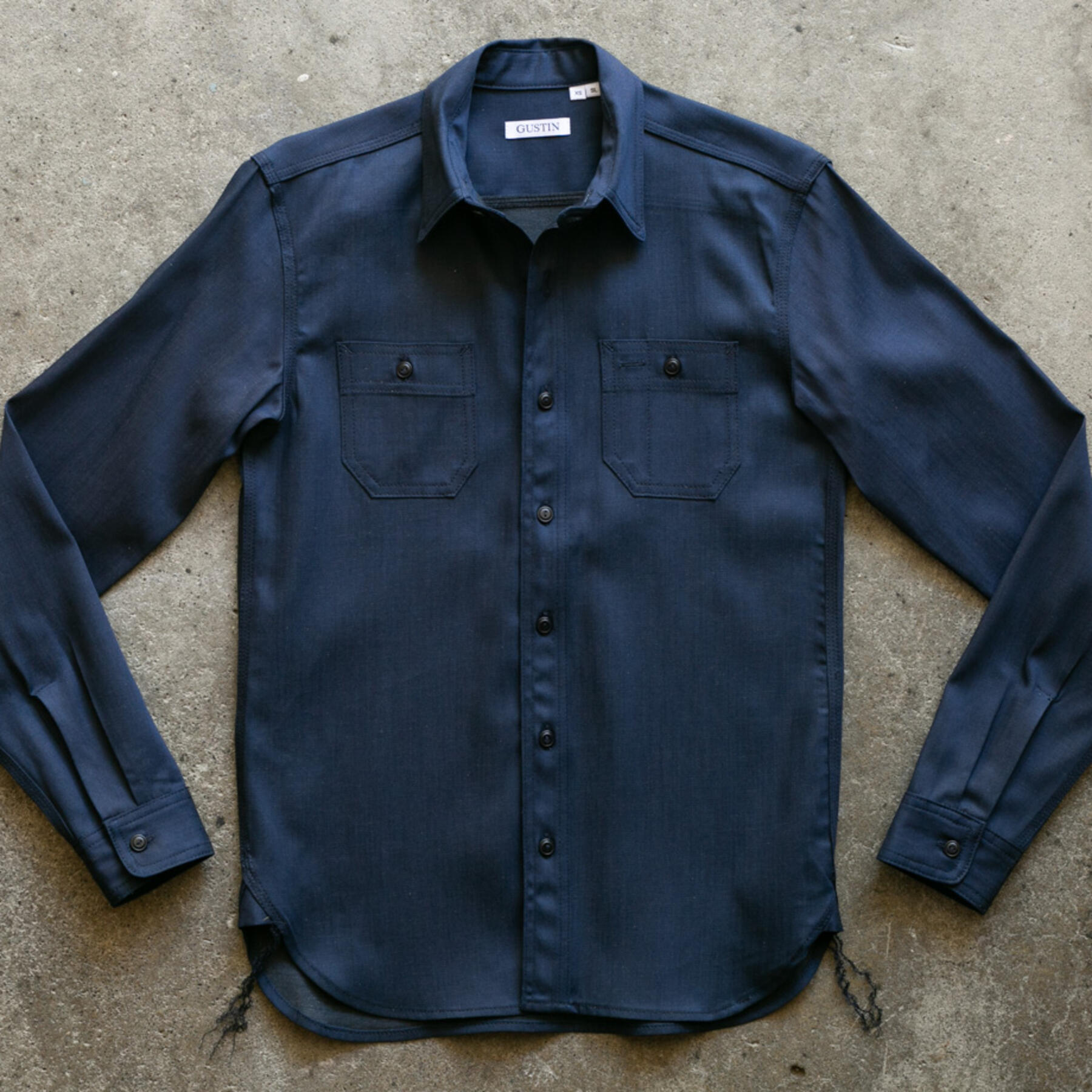 gustin #89 xblack workshirt - navy