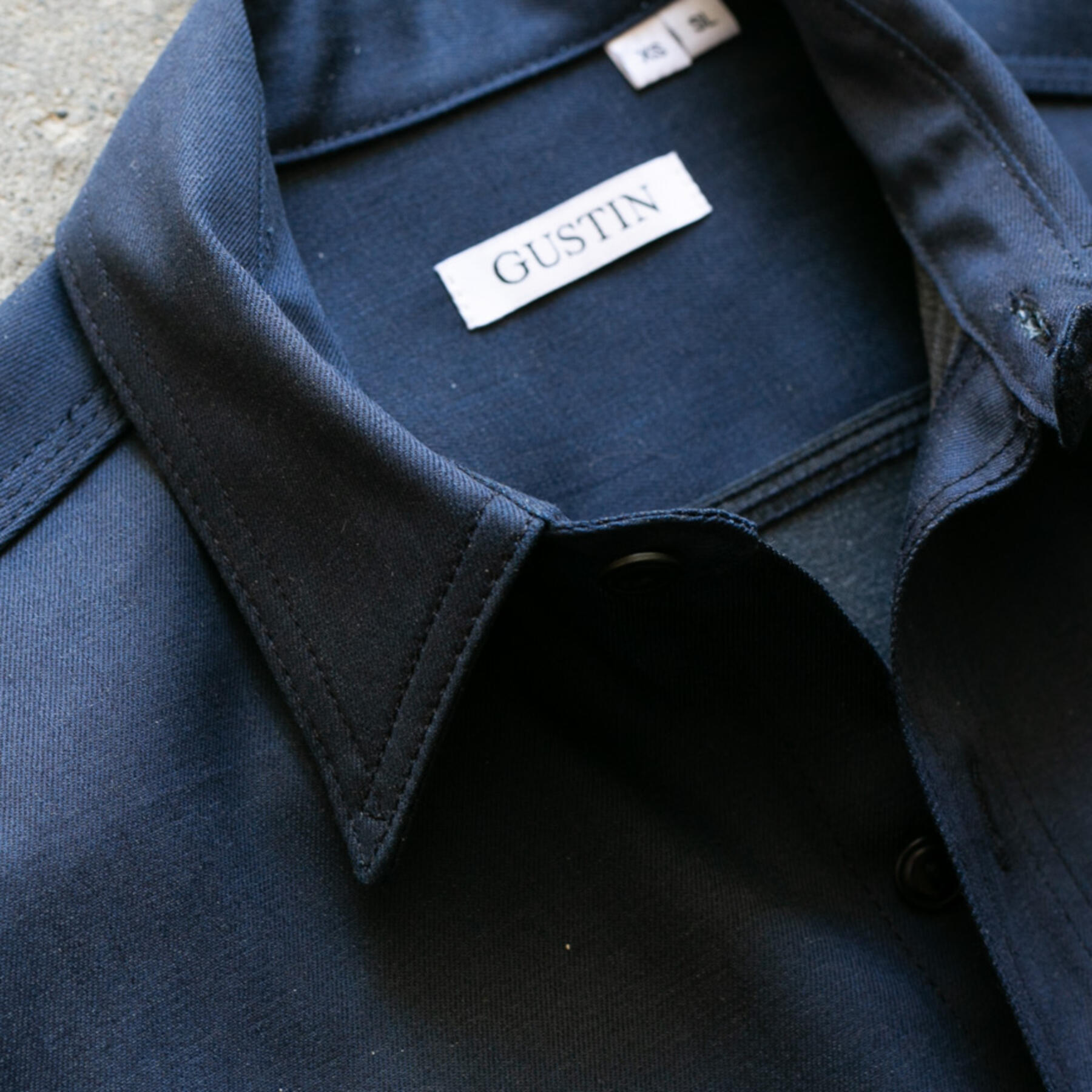 gustin #89 xblack workshirt - navy