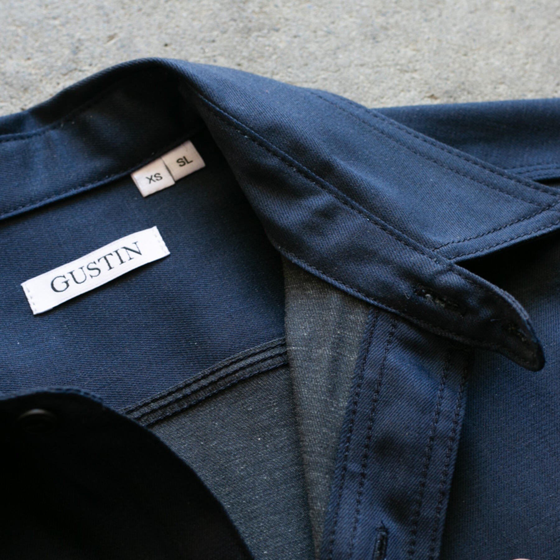 gustin #89 xblack workshirt - navy