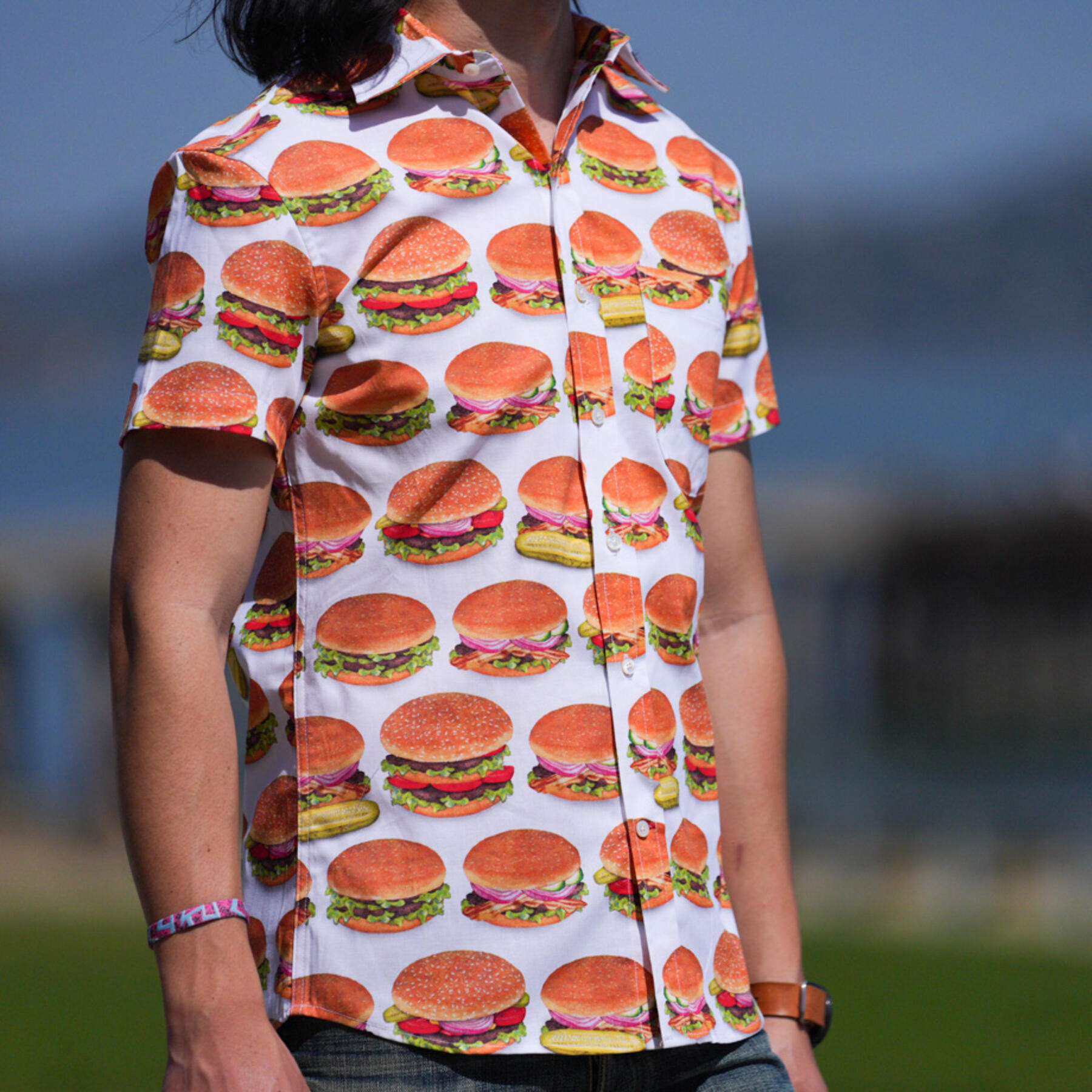 gustin #836 big burgers short sleeve shirt