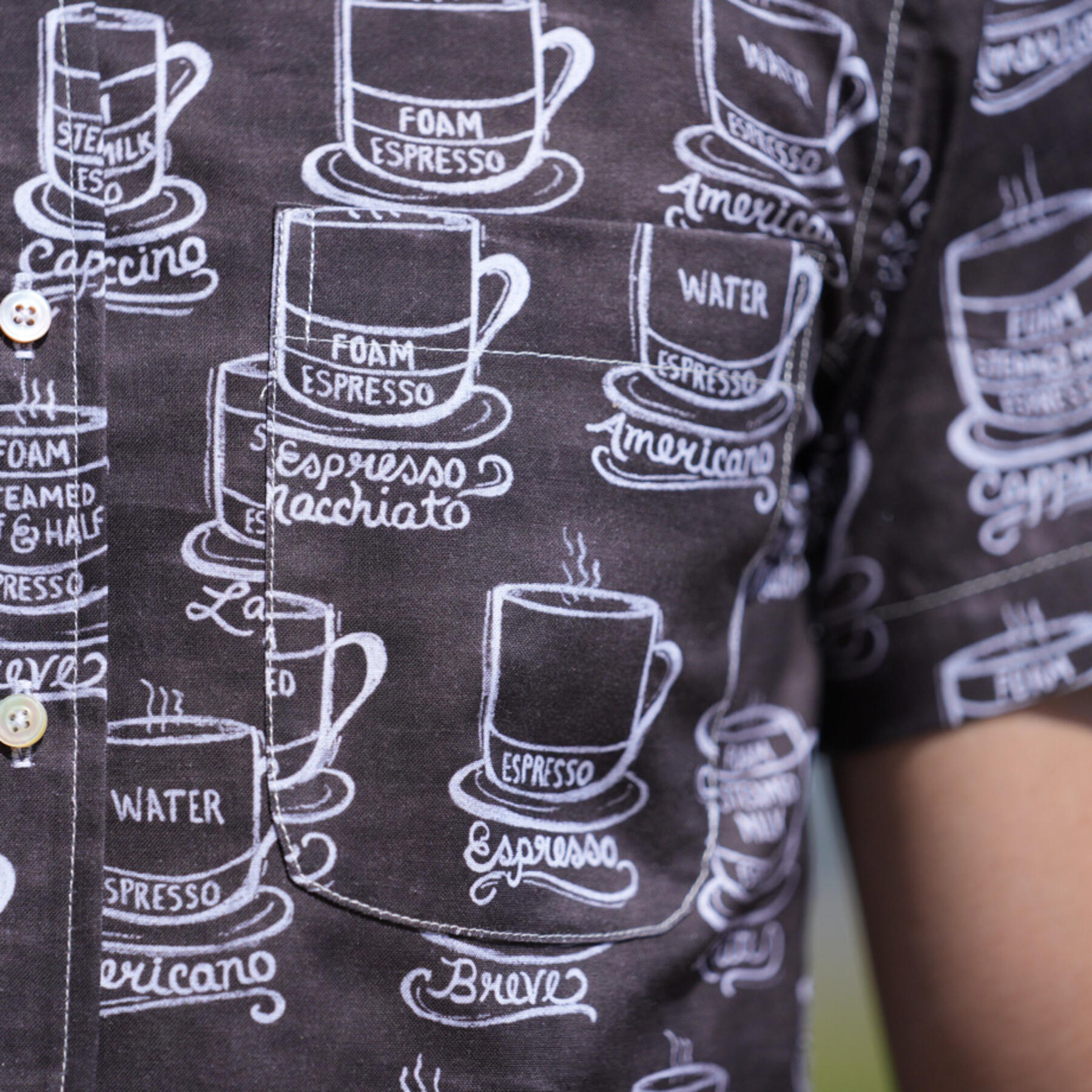 gustin #837 espresso short sleeve shirt