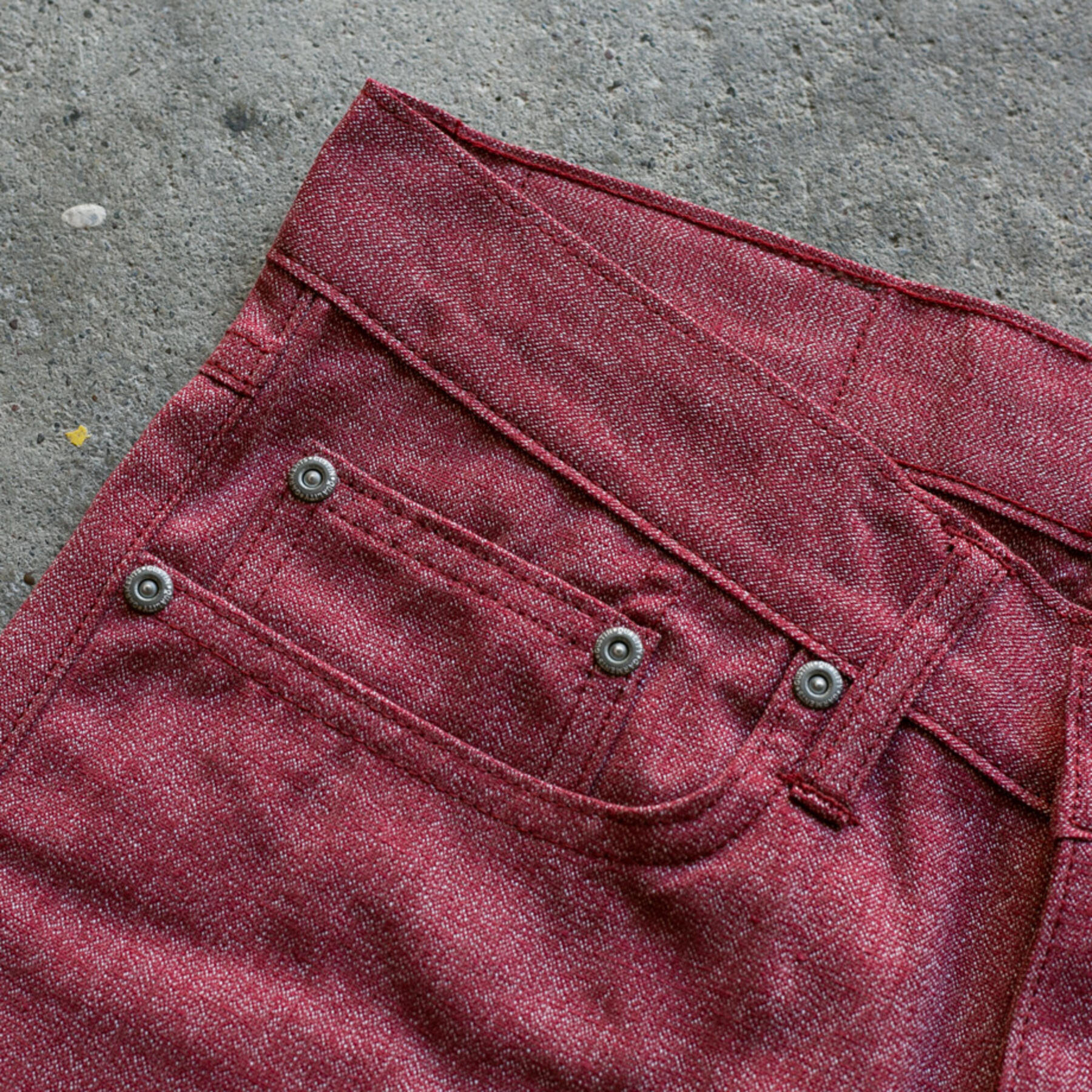 gustin #507 melange selvedge - oxblood