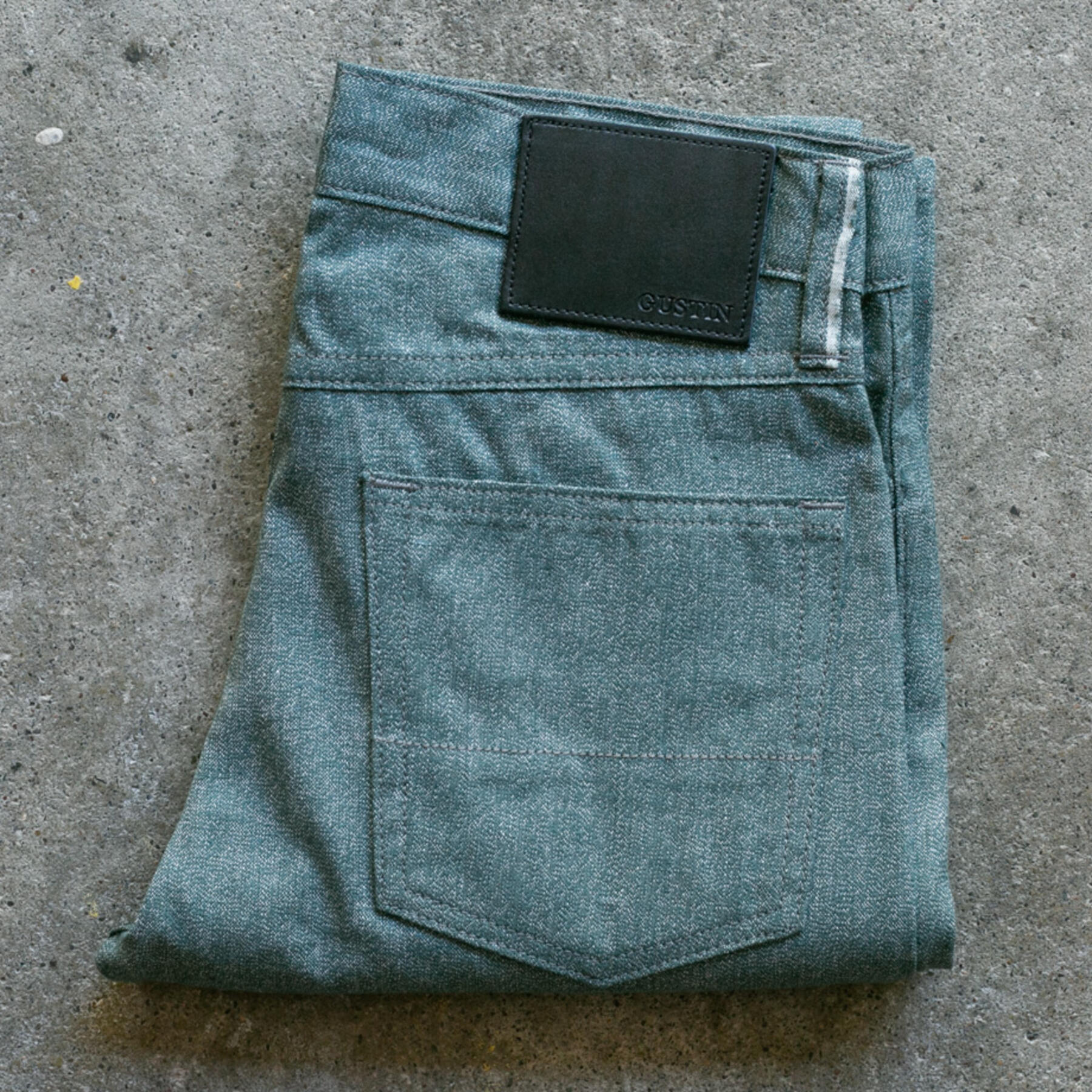 gustin #509 melange selvedge - sage