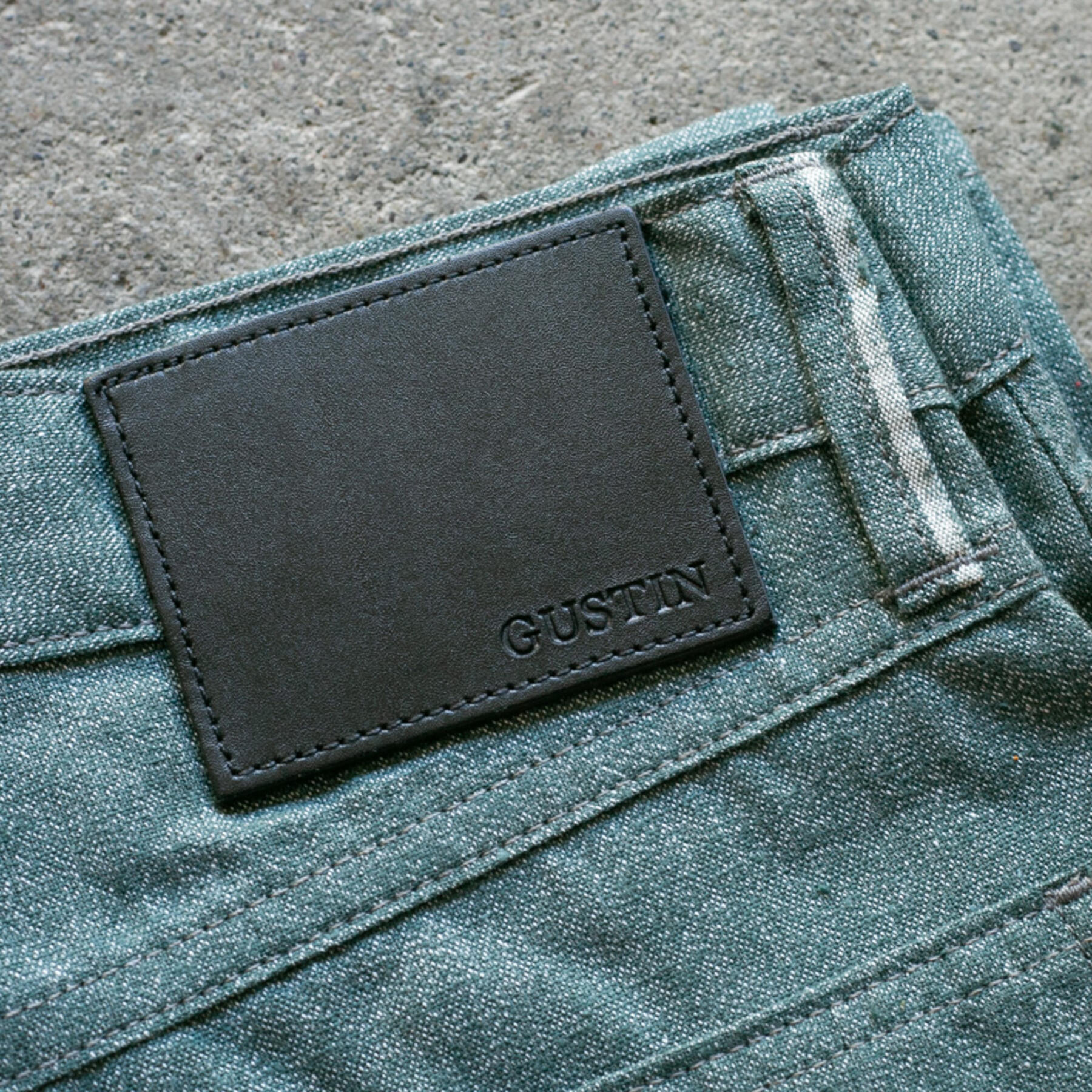 gustin #509 melange selvedge - sage