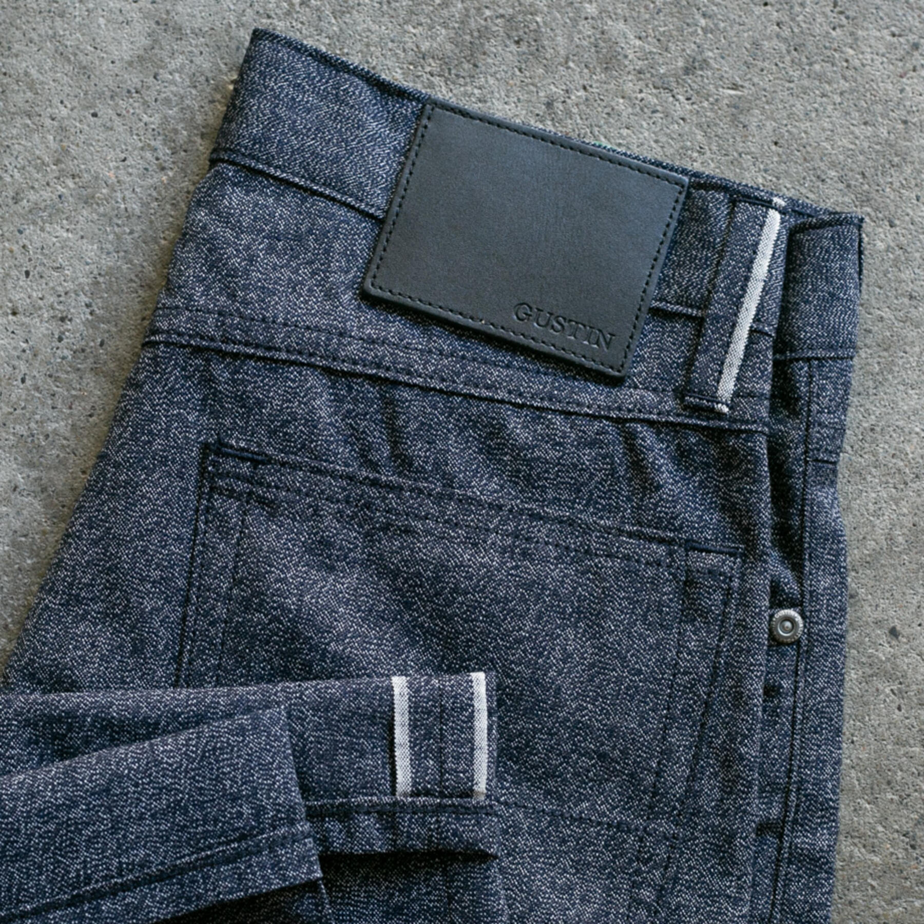 gustin #510 melange selvedge - indigo