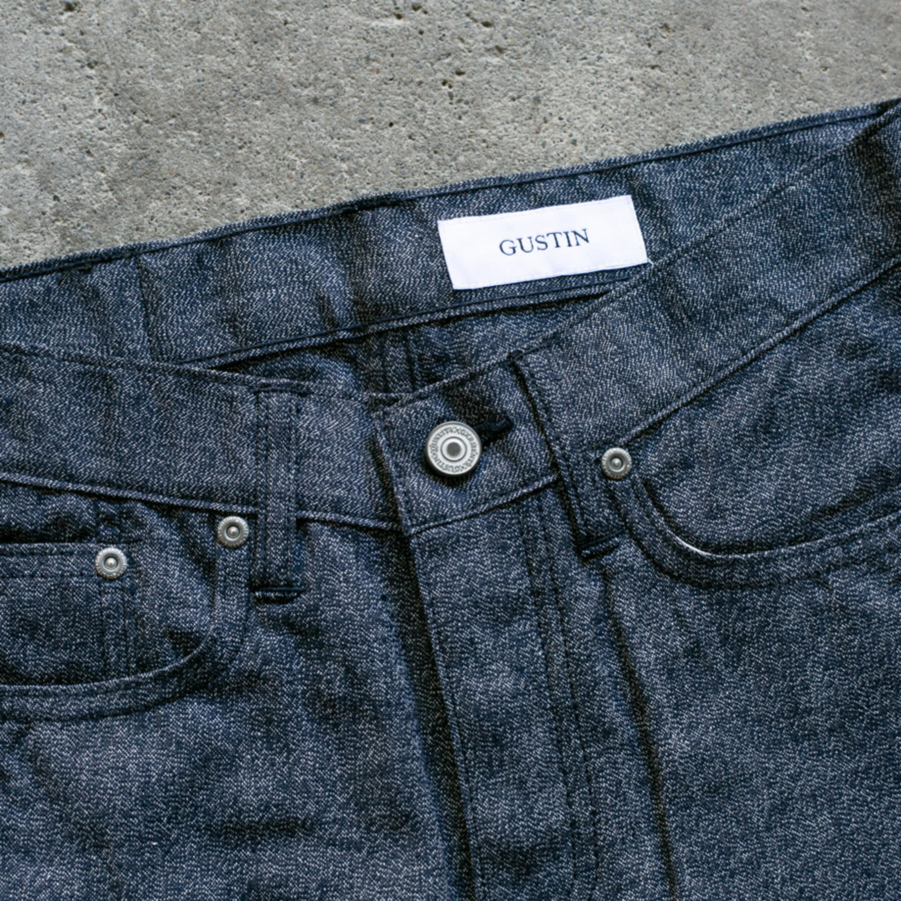 gustin #510 melange selvedge - indigo