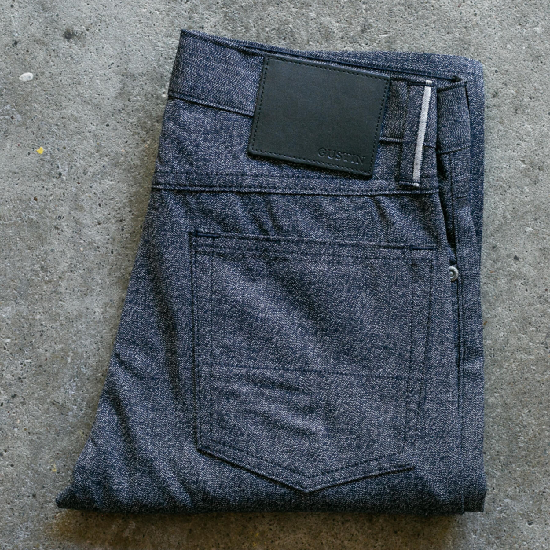 gustin #510 melange selvedge - indigo