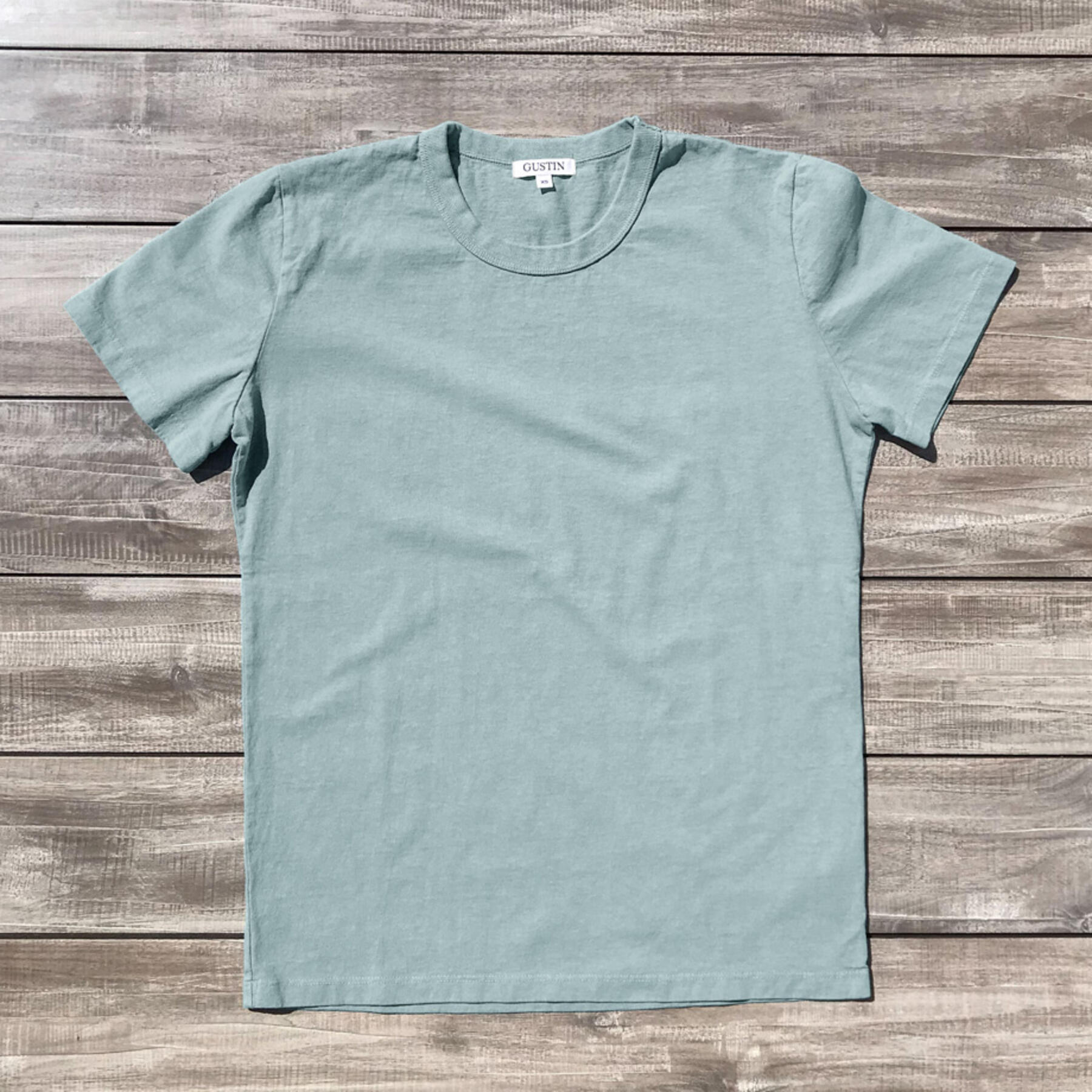 gustin heavyweight t-shirt 1950s collection (peach, green mist, lemon)