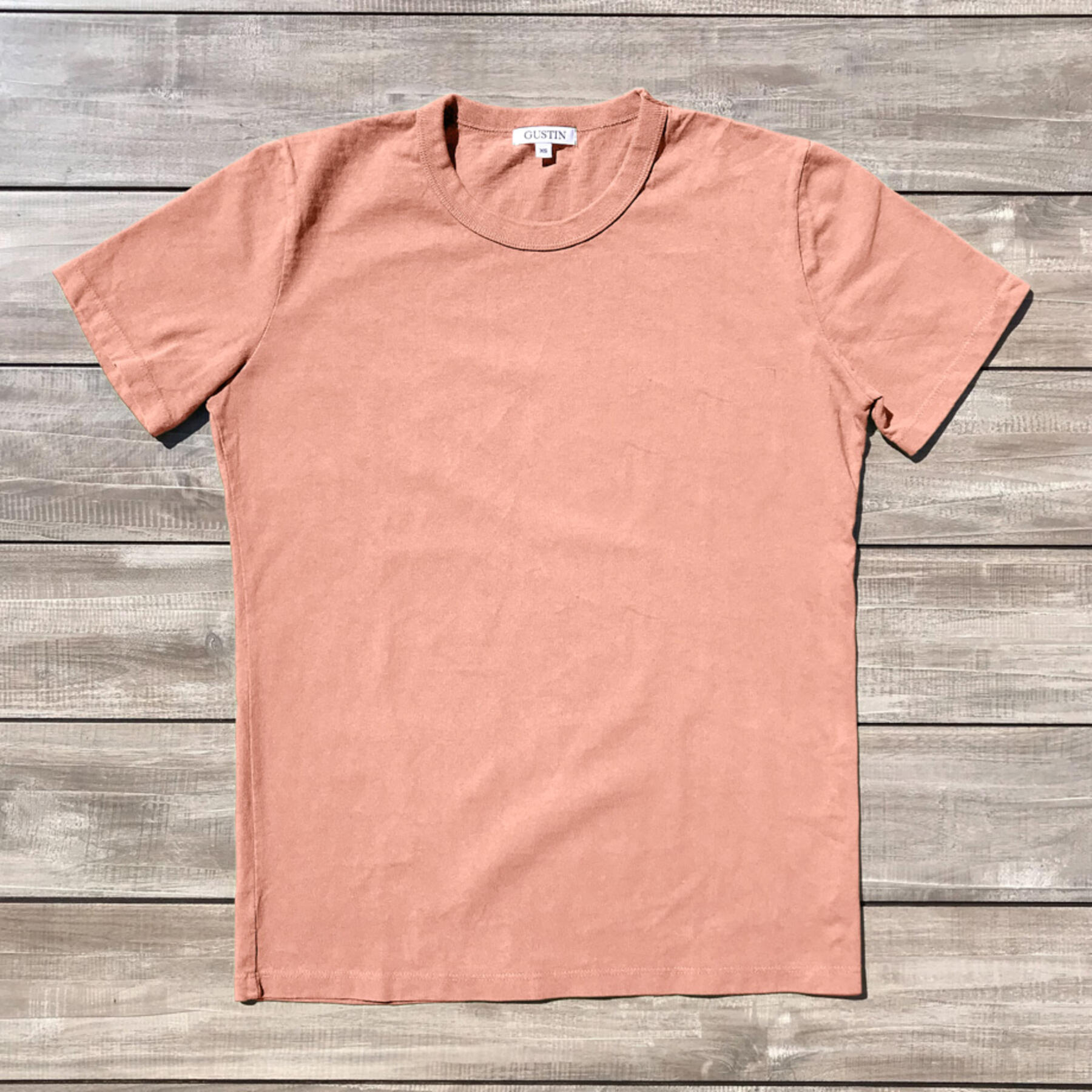 gustin heavyweight t-shirt 1950s collection (peach, green mist, lemon)