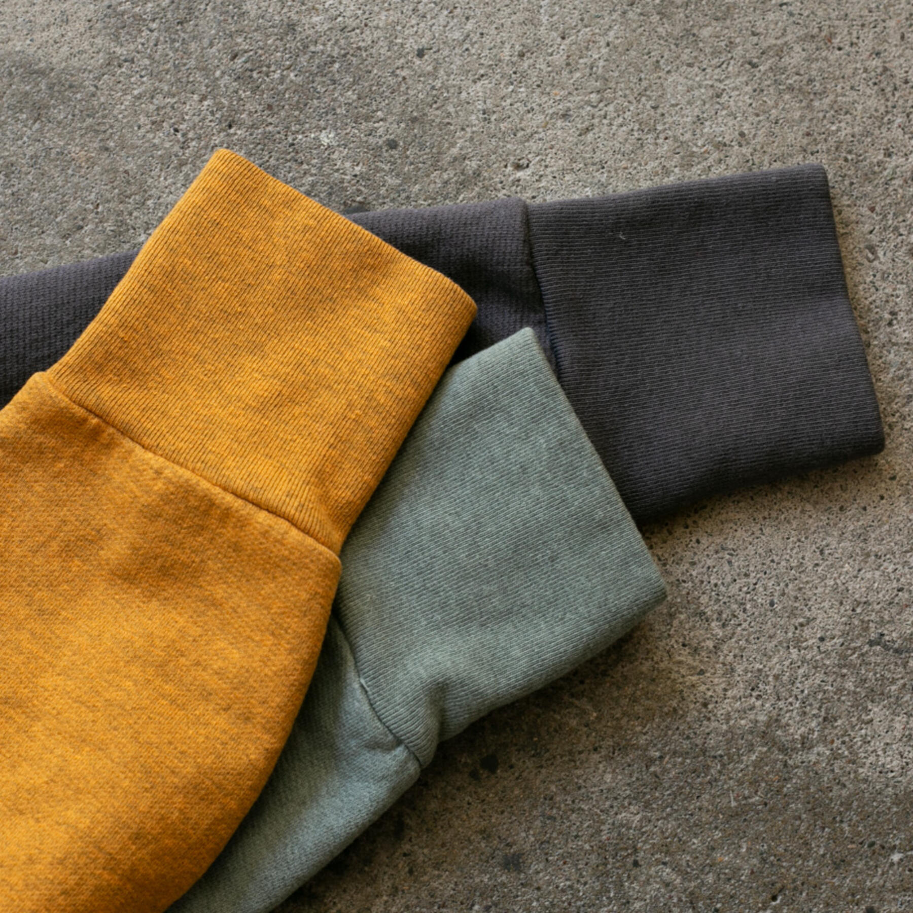gustin french terry pullover 3 pack (saffron, olive drab, charcoal)