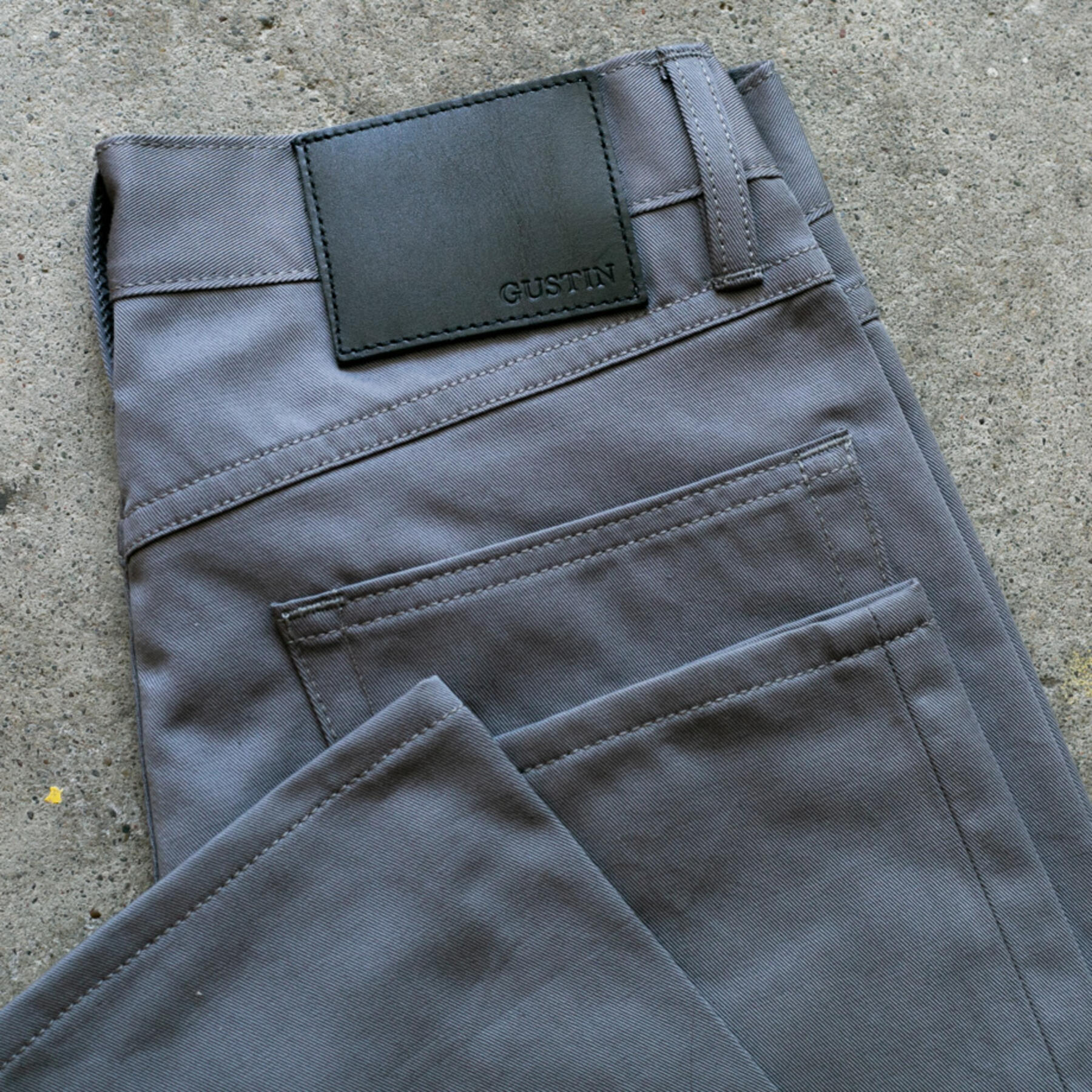 gustin #117 organic titanium twill 5 pocket