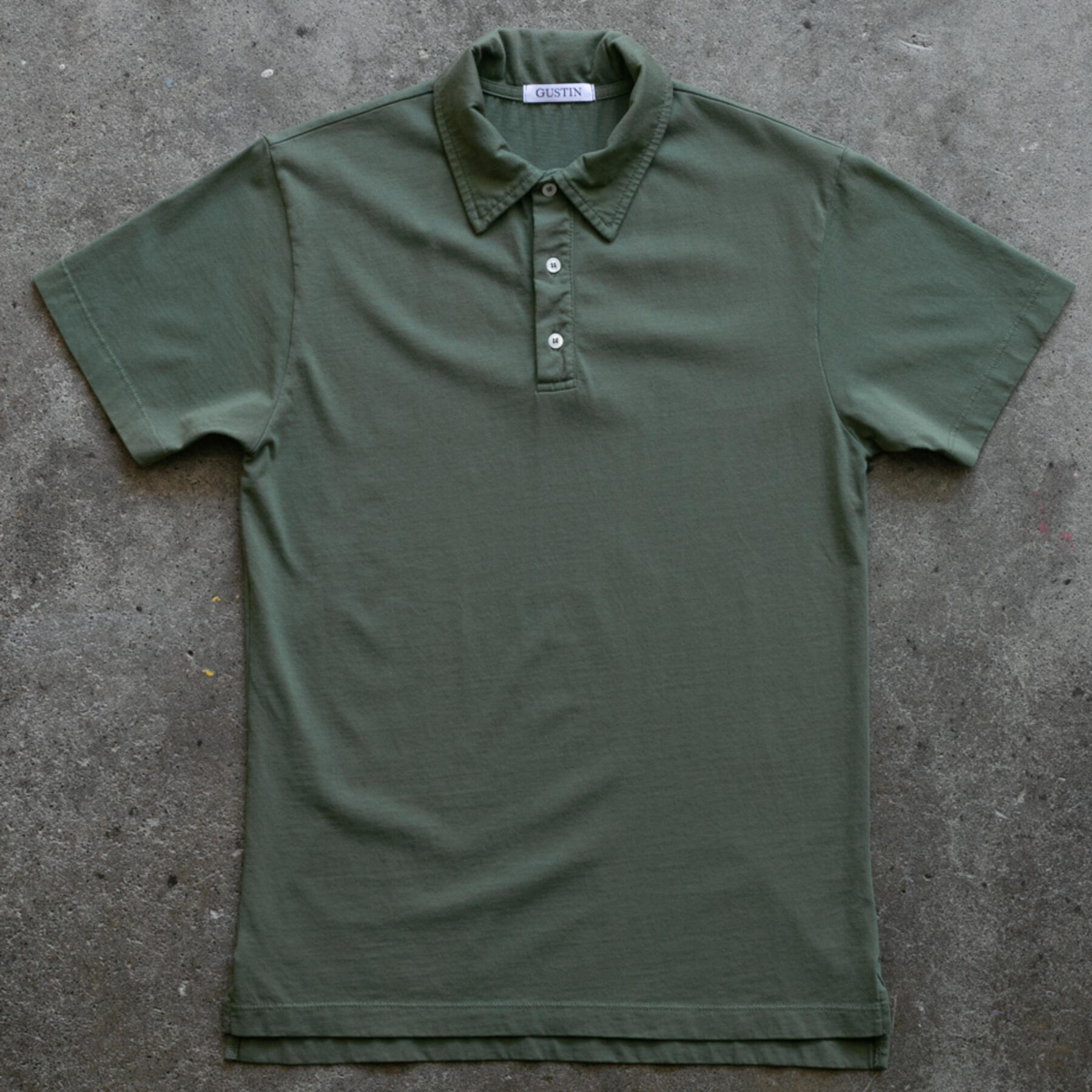 gustin classic jersey polo - army