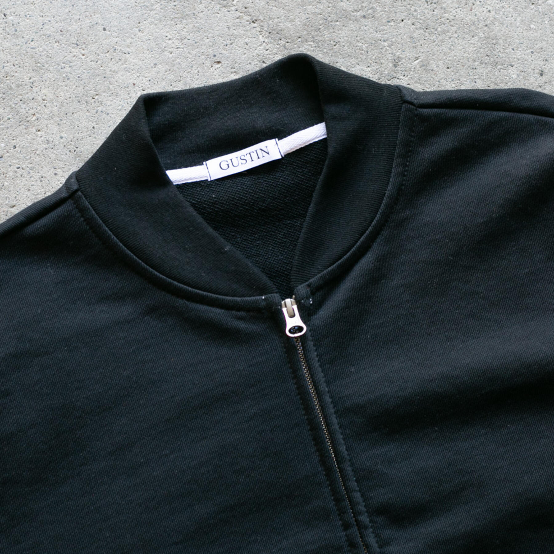 gustin french terry bomber - black