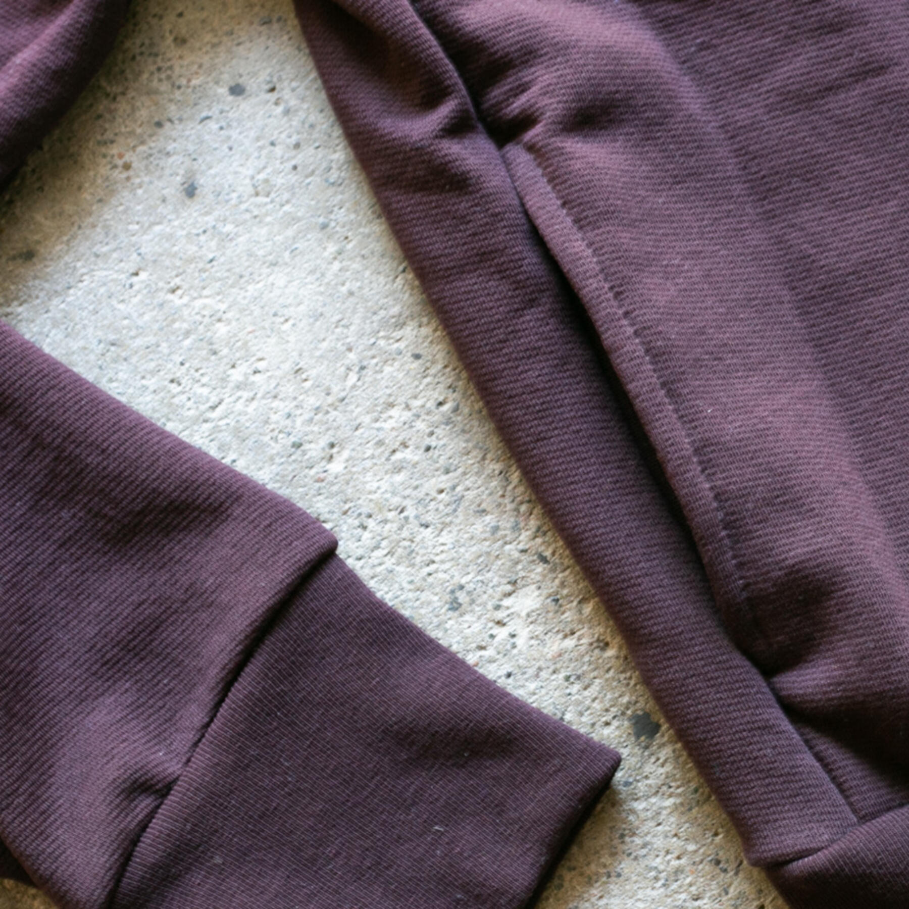 gustin french terry bomber - oxblood