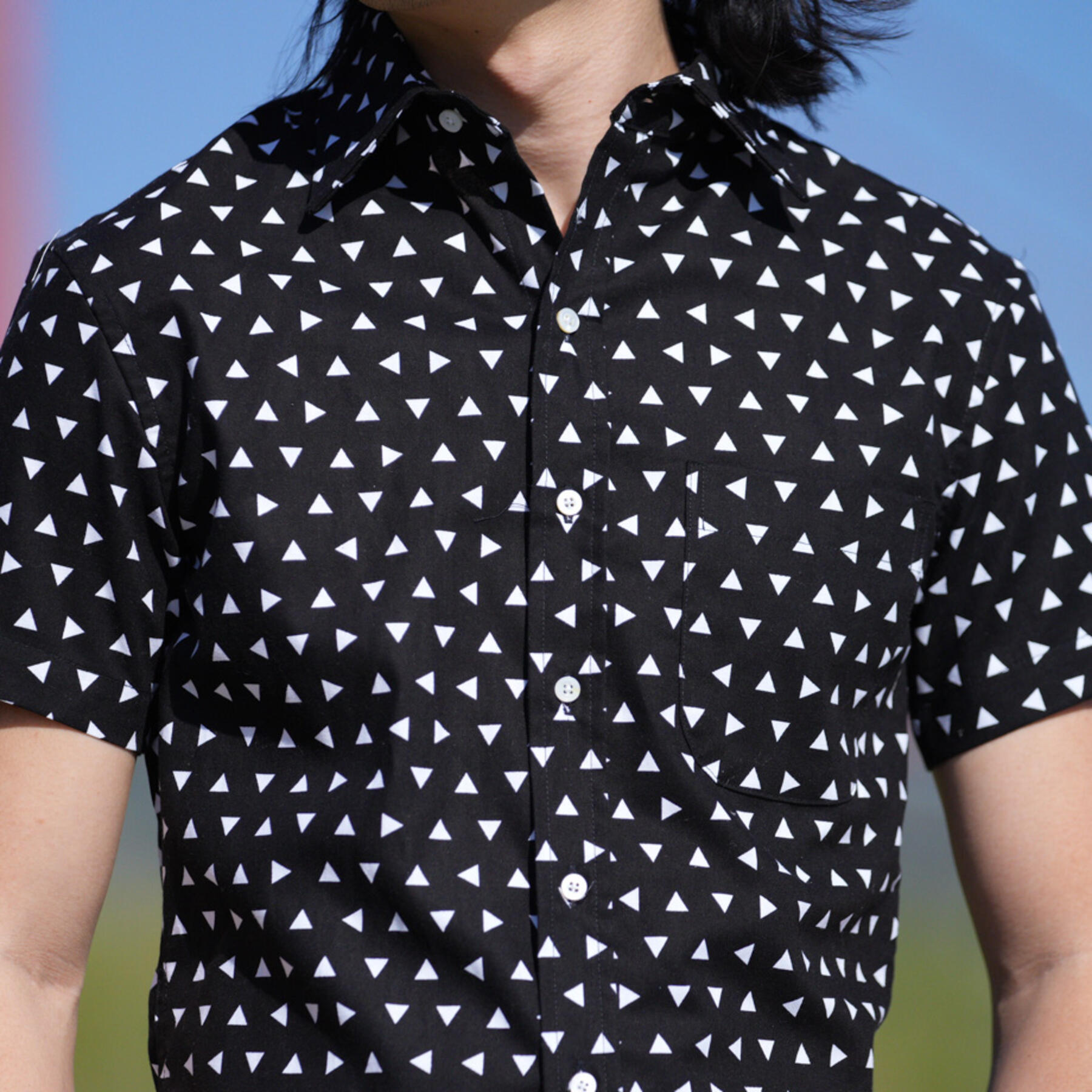 gustin #844 triangles short sleeve