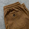gustin #13 drawstring chino short - rust linen chambray