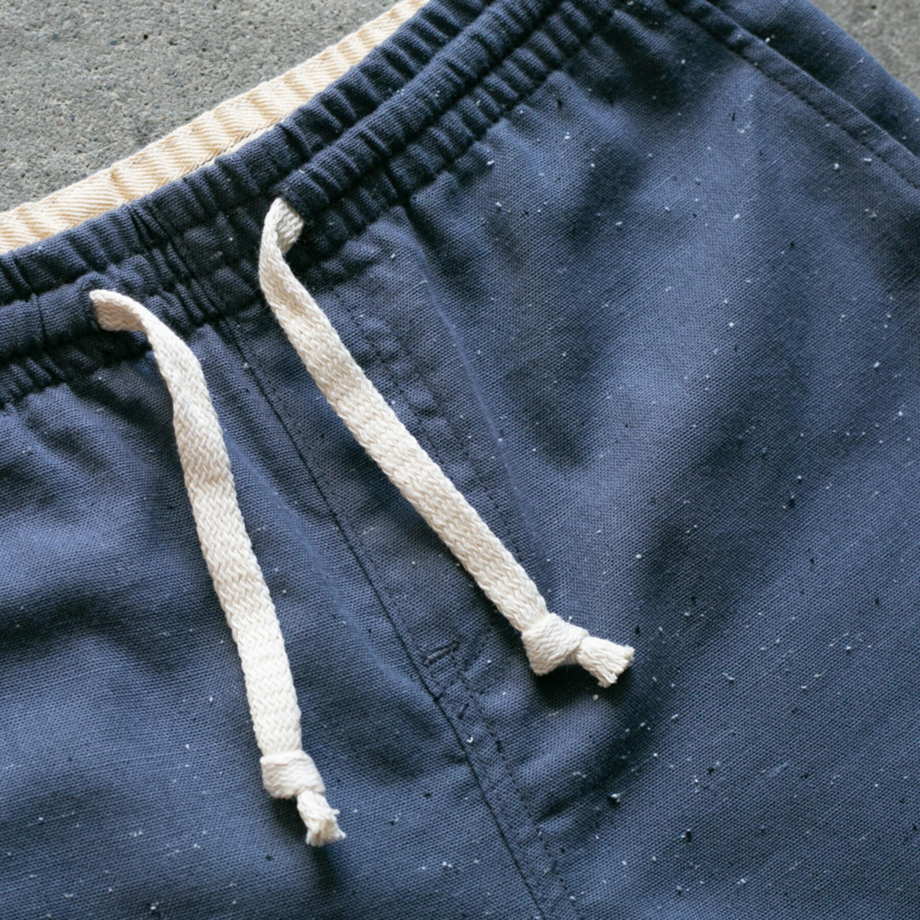 gustin #16 big nep drawstring short - blue dusk