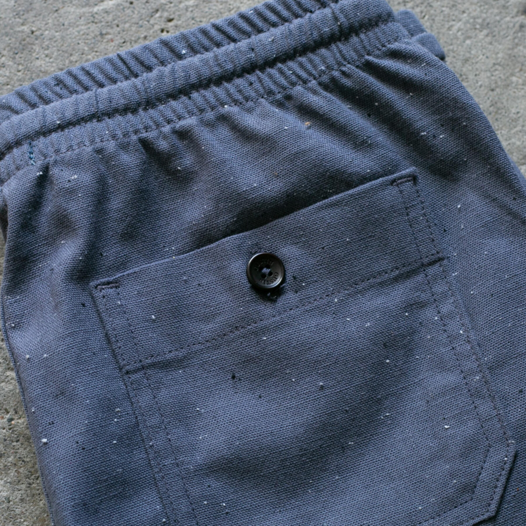gustin #16 big nep drawstring short - blue dusk