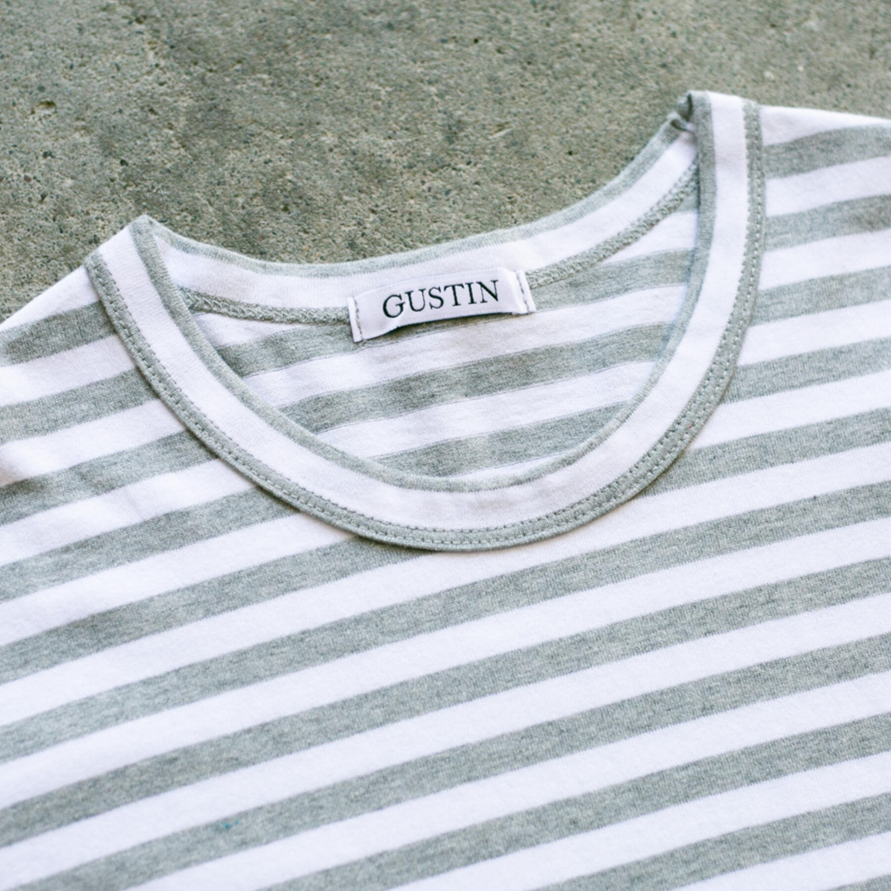 gustin japan stripe t-shirt - whitexheather