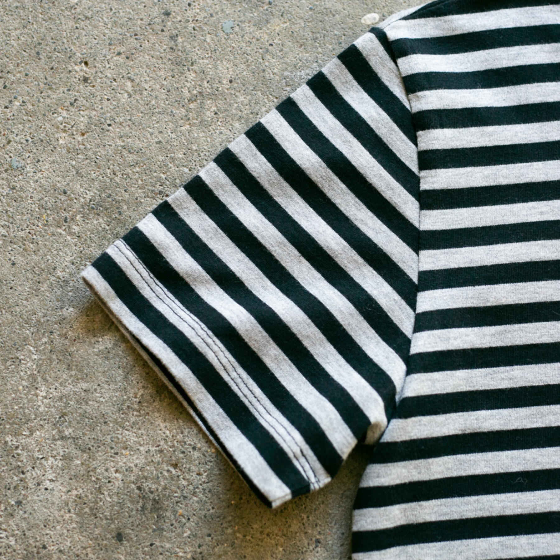 gustin japan stripe t-shirt - blackxheather