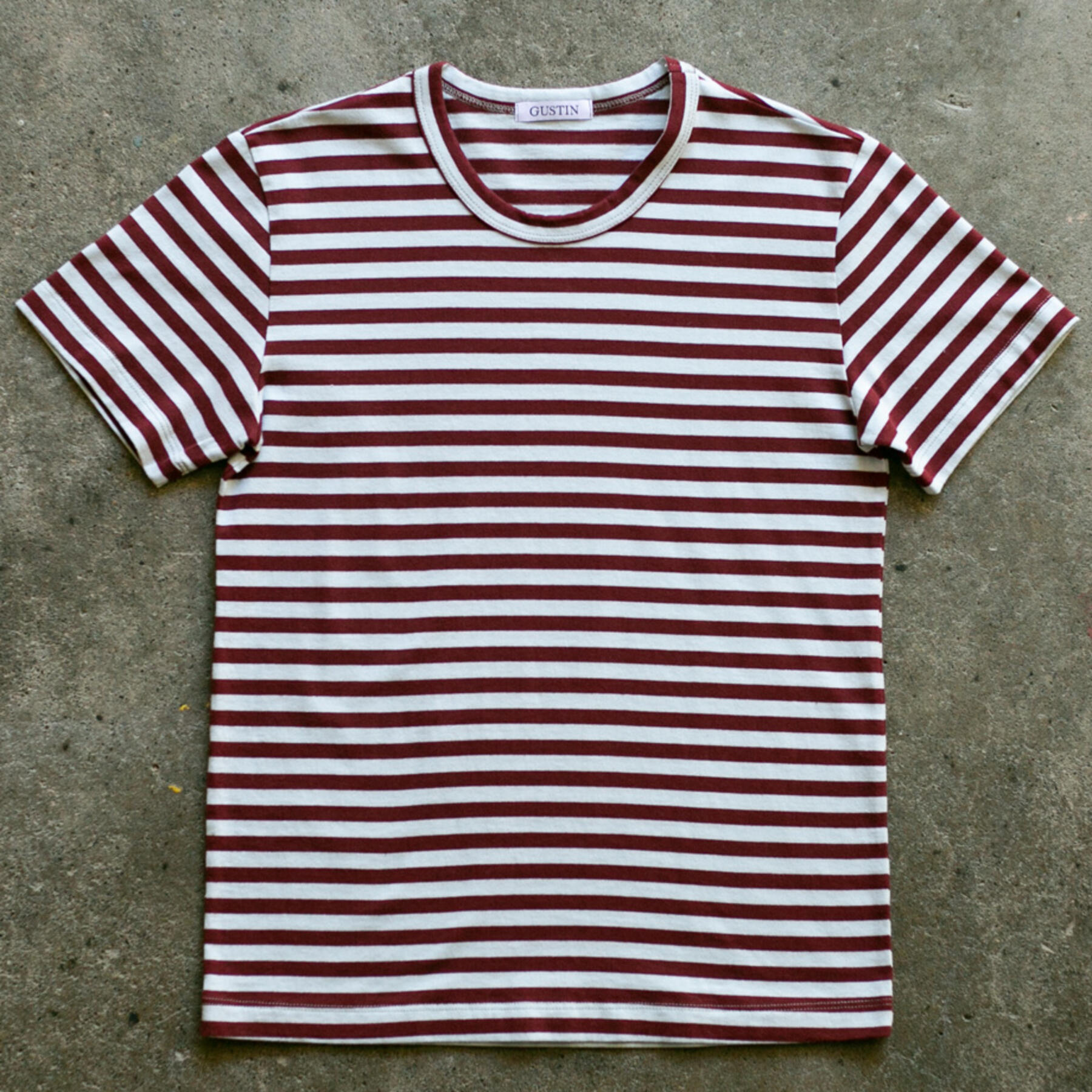 gustin japan stripe t-shirt - crimsonxpale stone