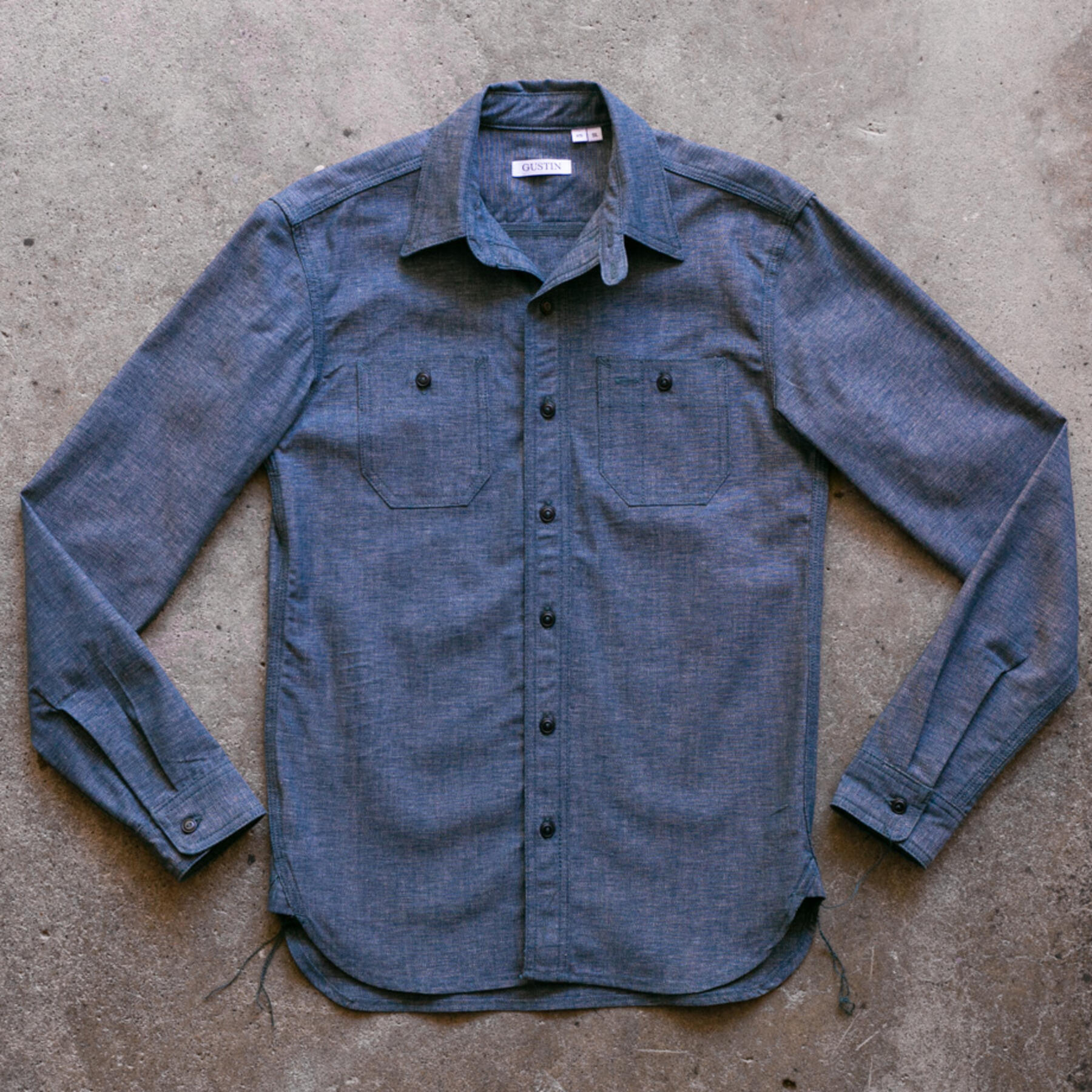 gustin #92 japan twisted yarn workshirt