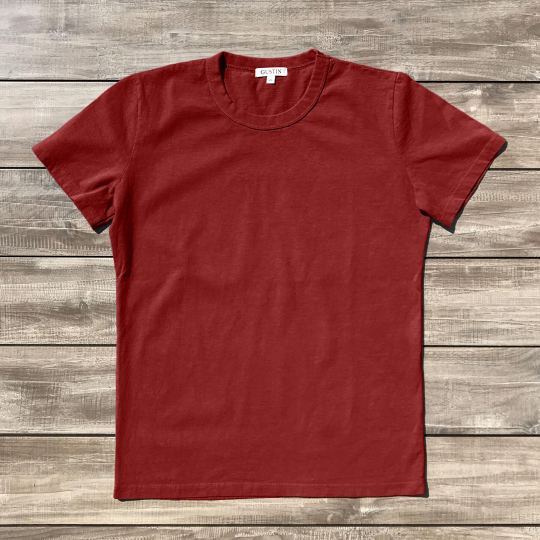 gustin heavyweight t-shirt 3 pack (black, deep red, yellow gold)