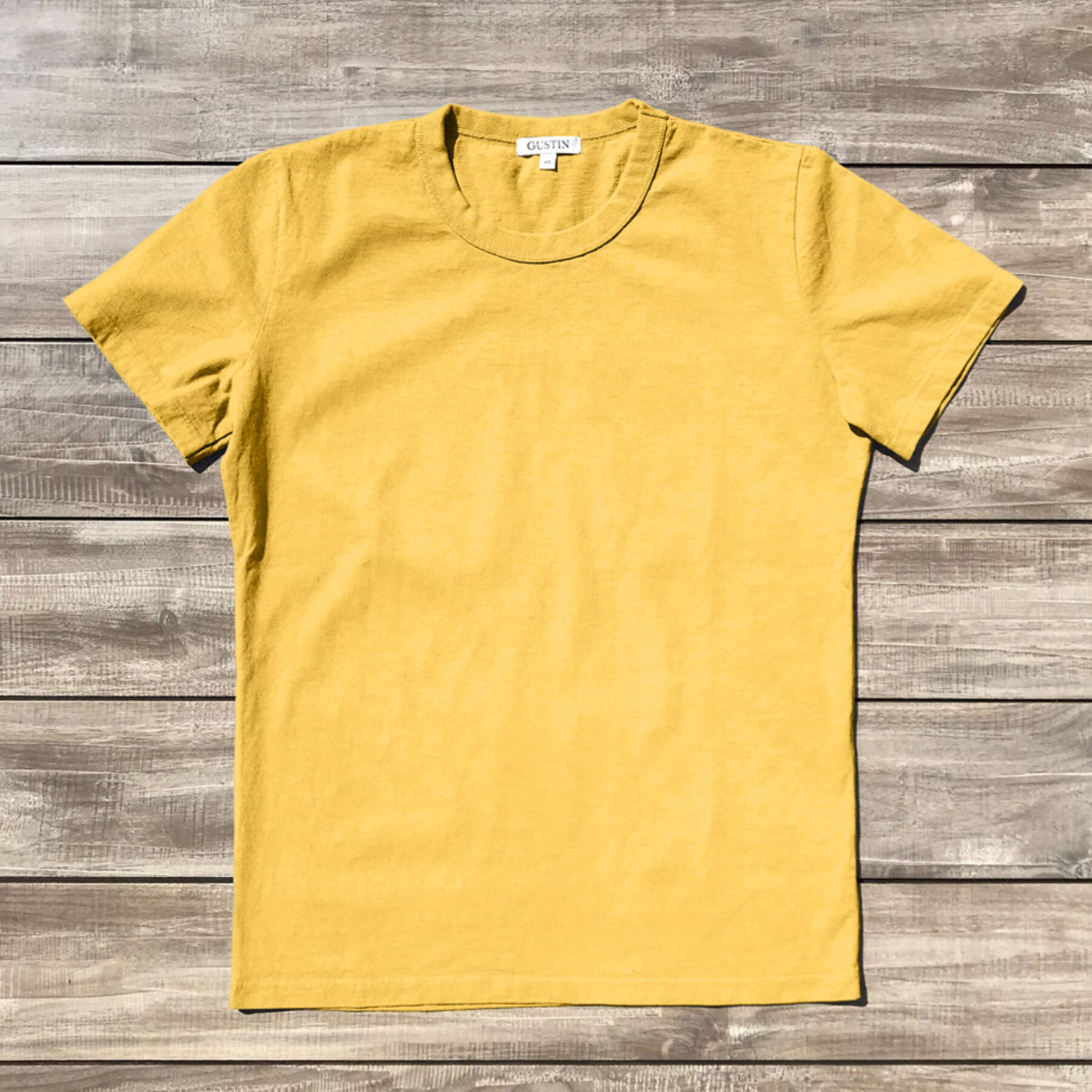 gustin heavyweight t-shirt 2 pack (yellow gold)