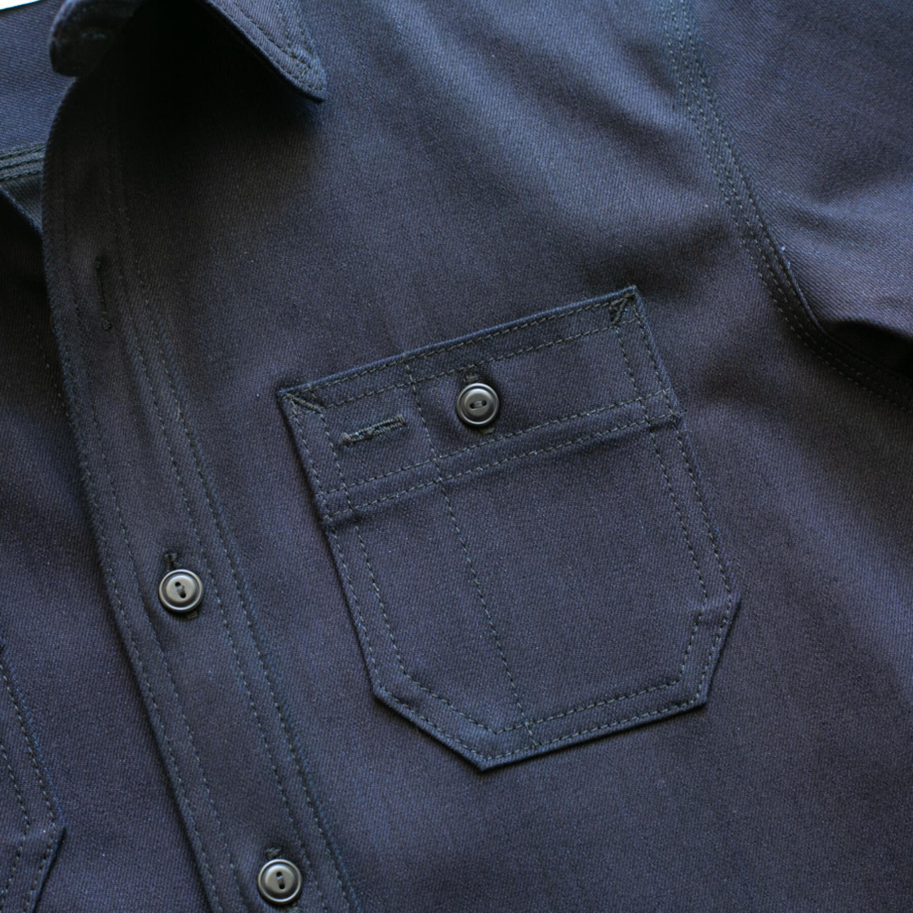 gustin #93 cone navyxblack stretch workshirt