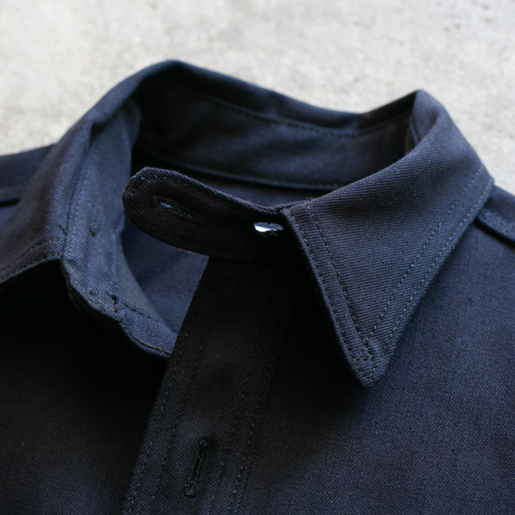 gustin #93 cone navyxblack stretch workshirt
