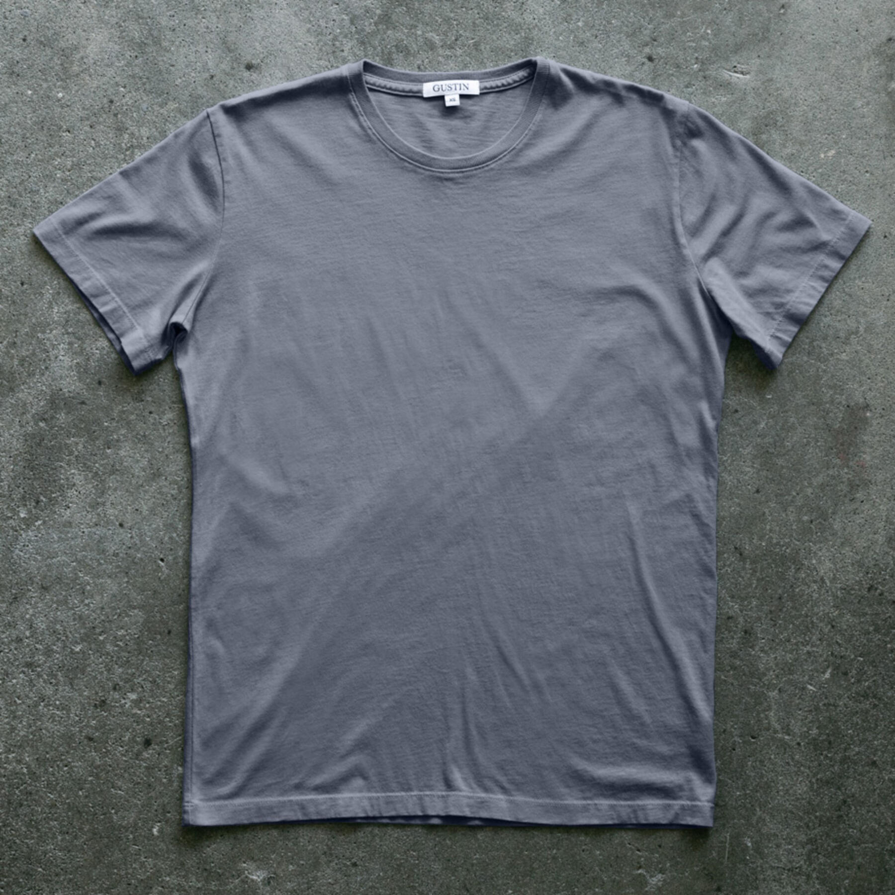 gustin pima cotton t-shirt 2 pack (dark stone)