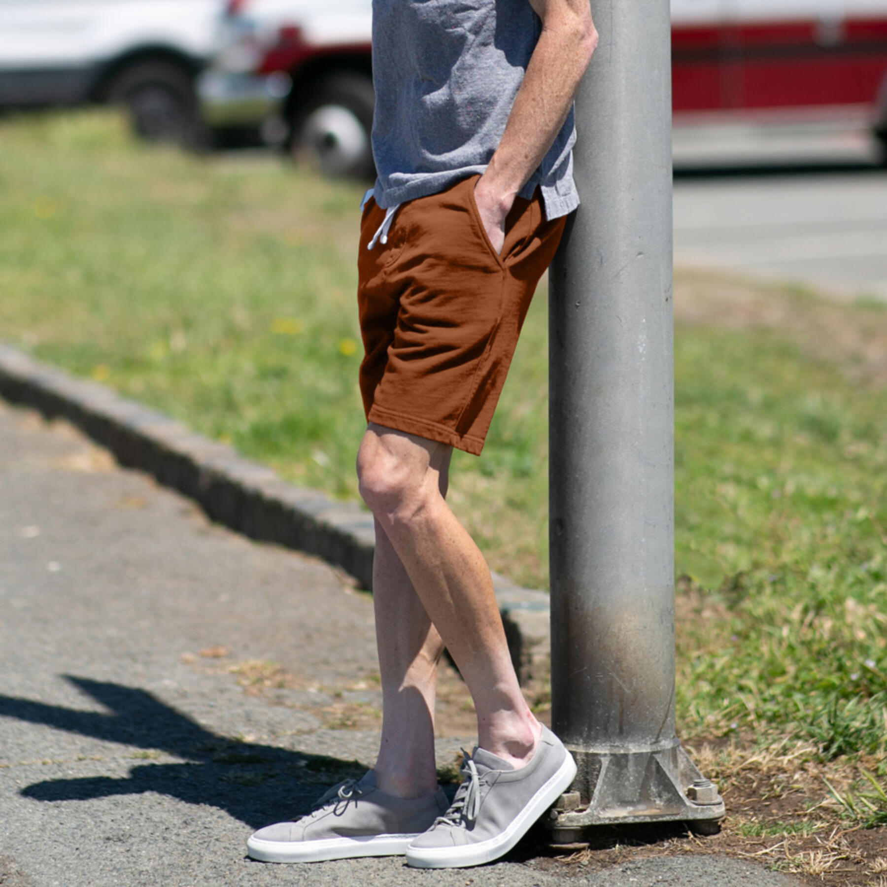 gustin sweatshorts 3 pack (burnt orange, green-grey, hunter)