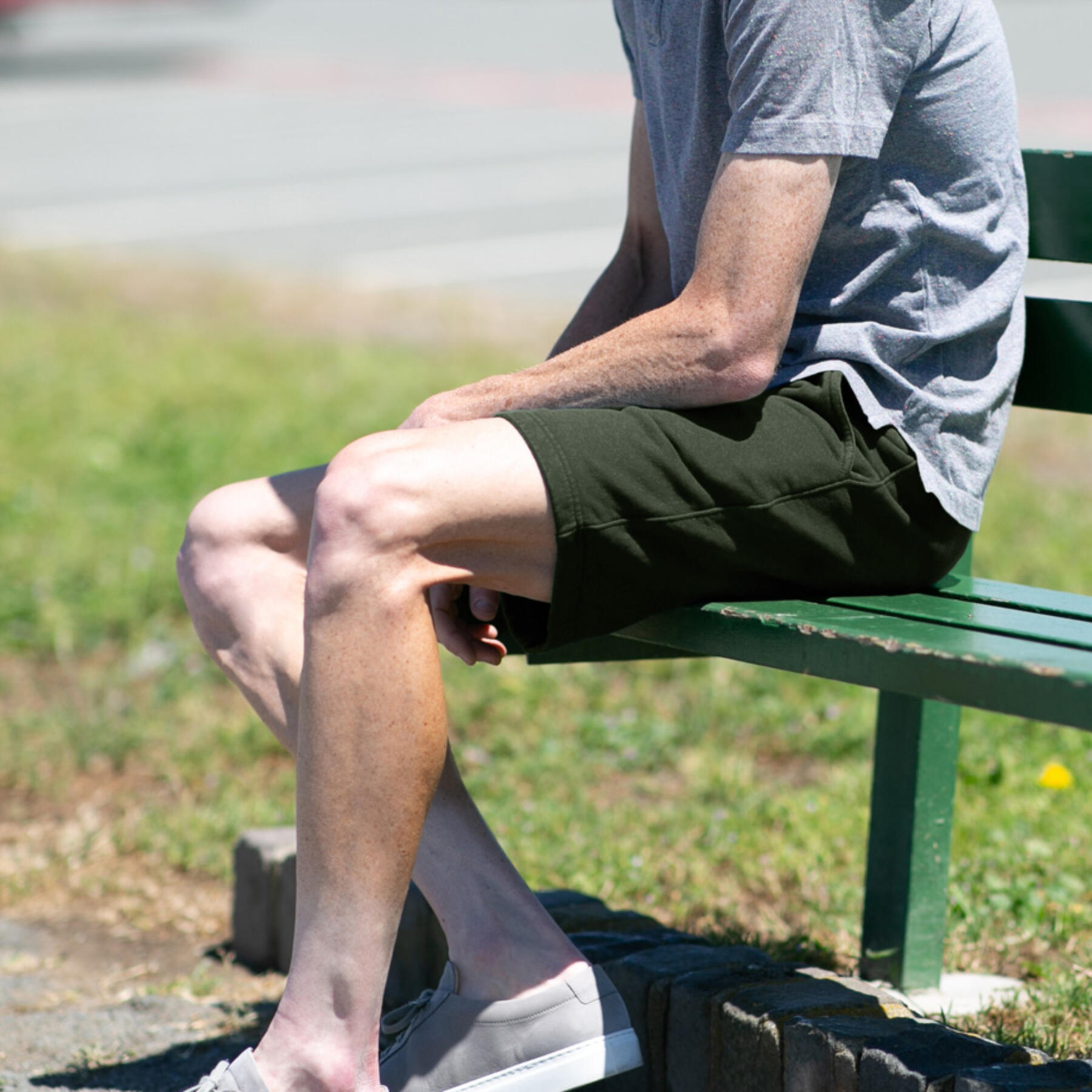 gustin sweatshorts - hunter