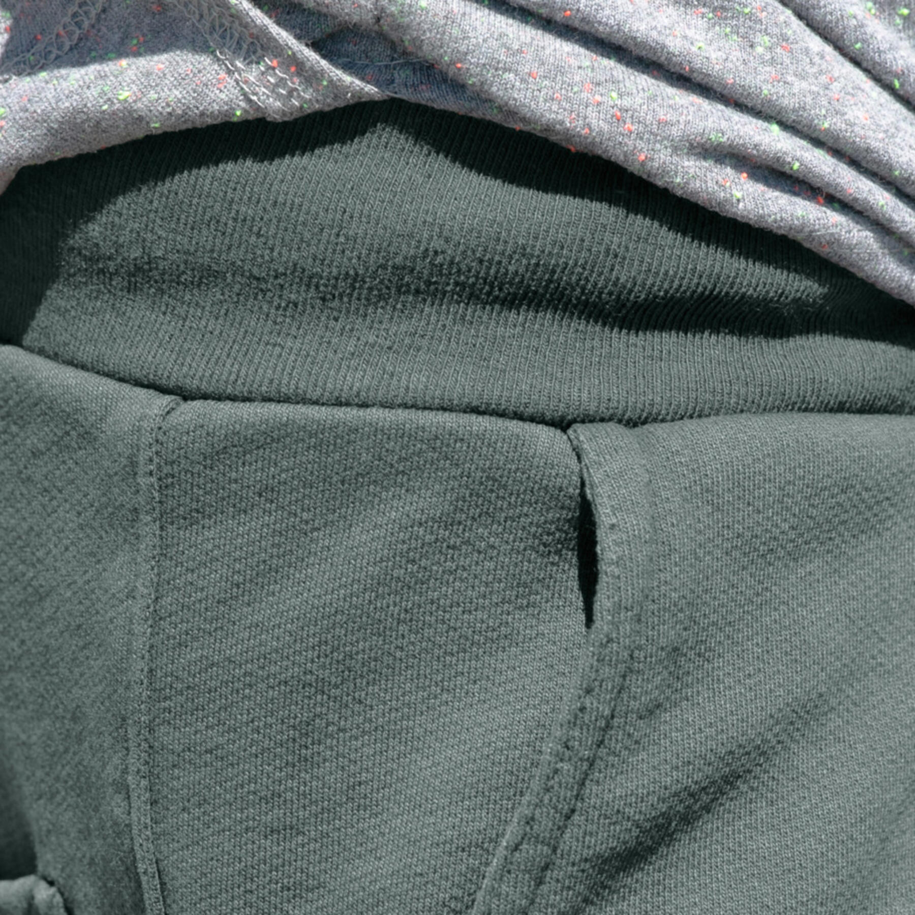 gustin sweatshorts - green-grey