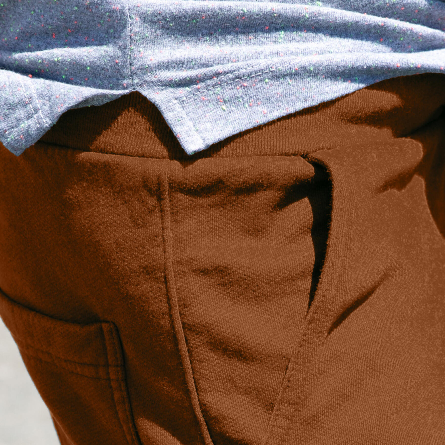 gustin sweatshorts - burnt orange