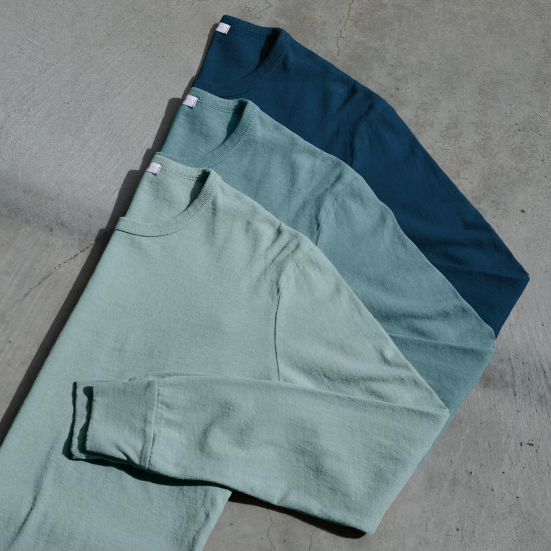 gustin long sleeve heavyweight t-shirt 3 pack ocean collection