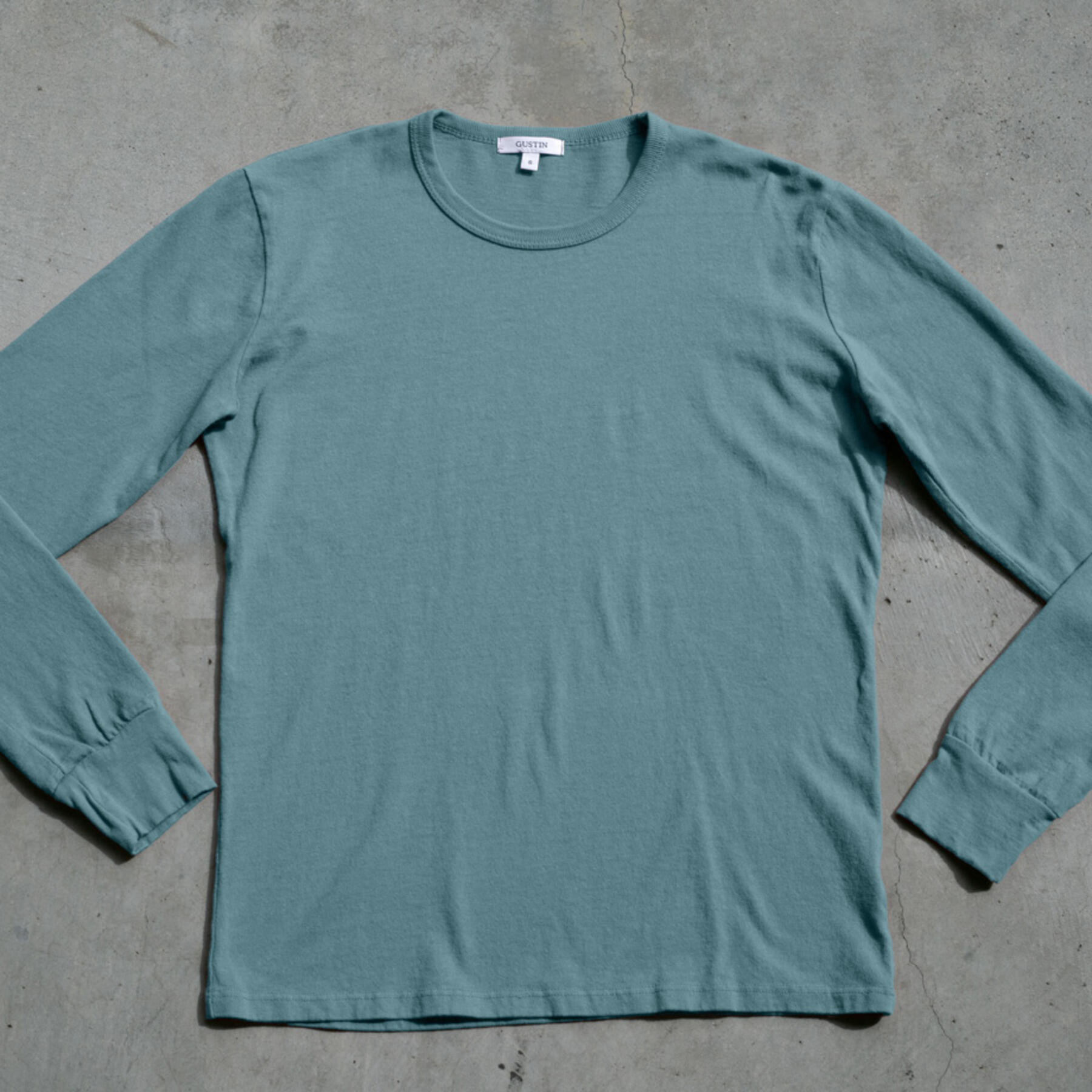 gustin long sleeve heavyweight t-shirt 2 pack (seagreen)