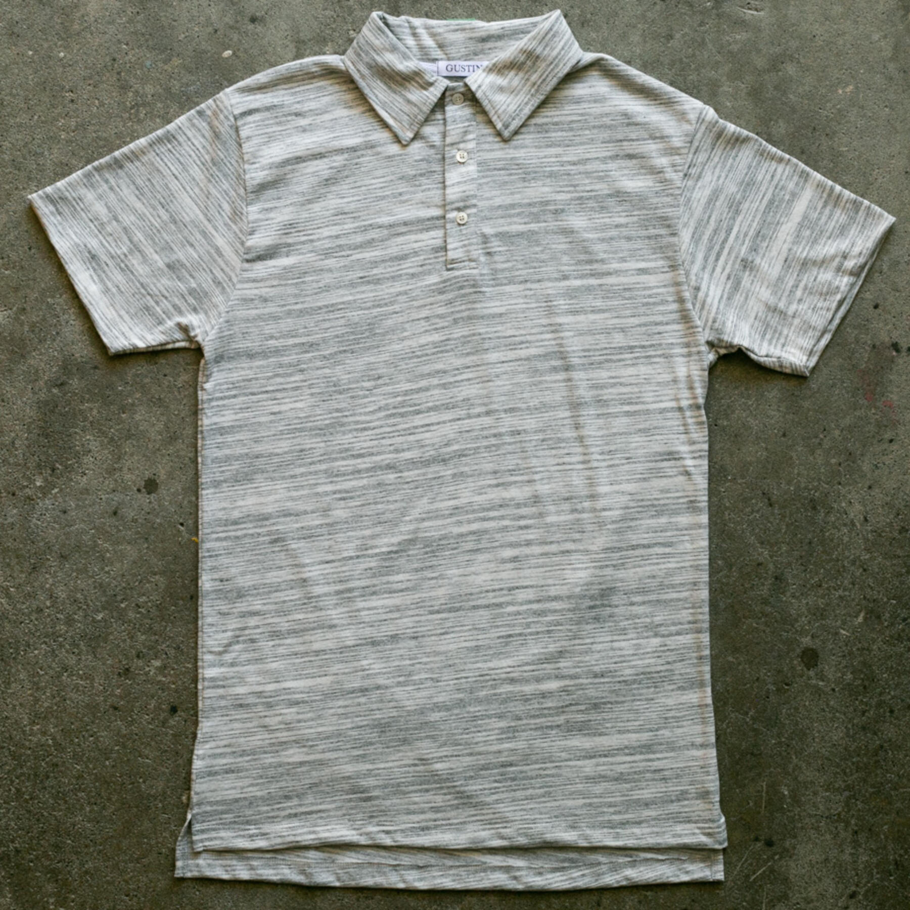 gustin mottle stripe polo