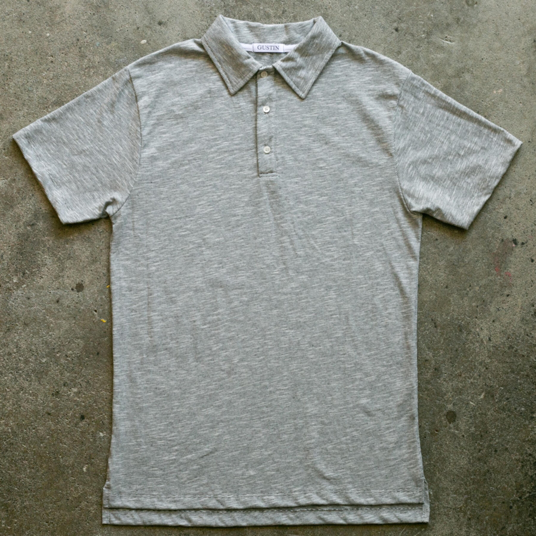 gustin thin stripe polo