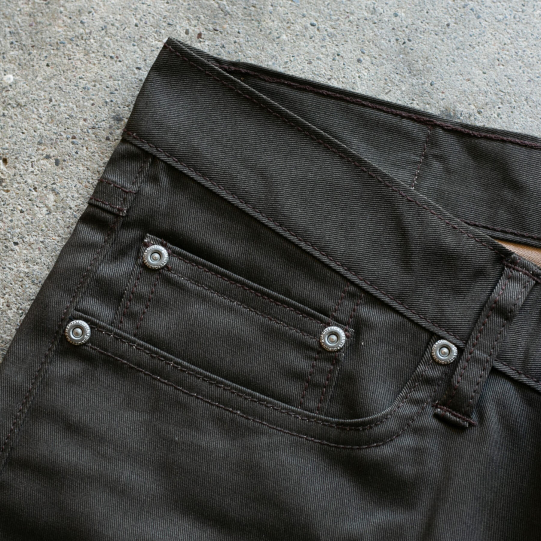 gustin #516 top dye selvedge - dark olive