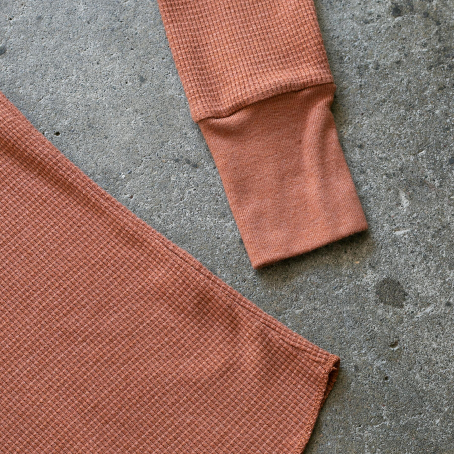 gustin fall colors waffle crewneck 3 pack (orange rust, pale yellow, grey cream)