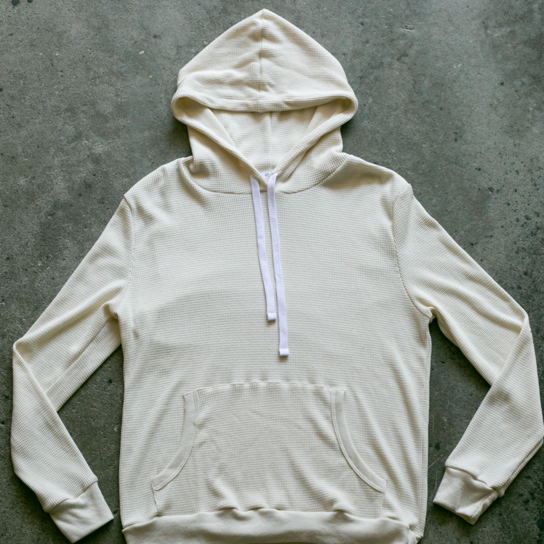 gustin waffle pullover - natural