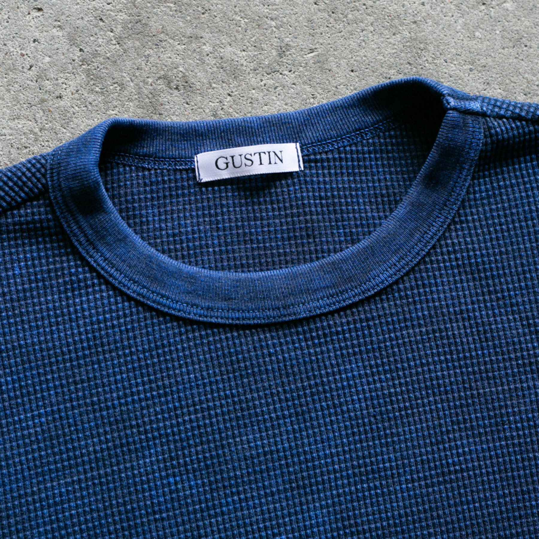 gustin vintage wash waffle crewneck 3 pack