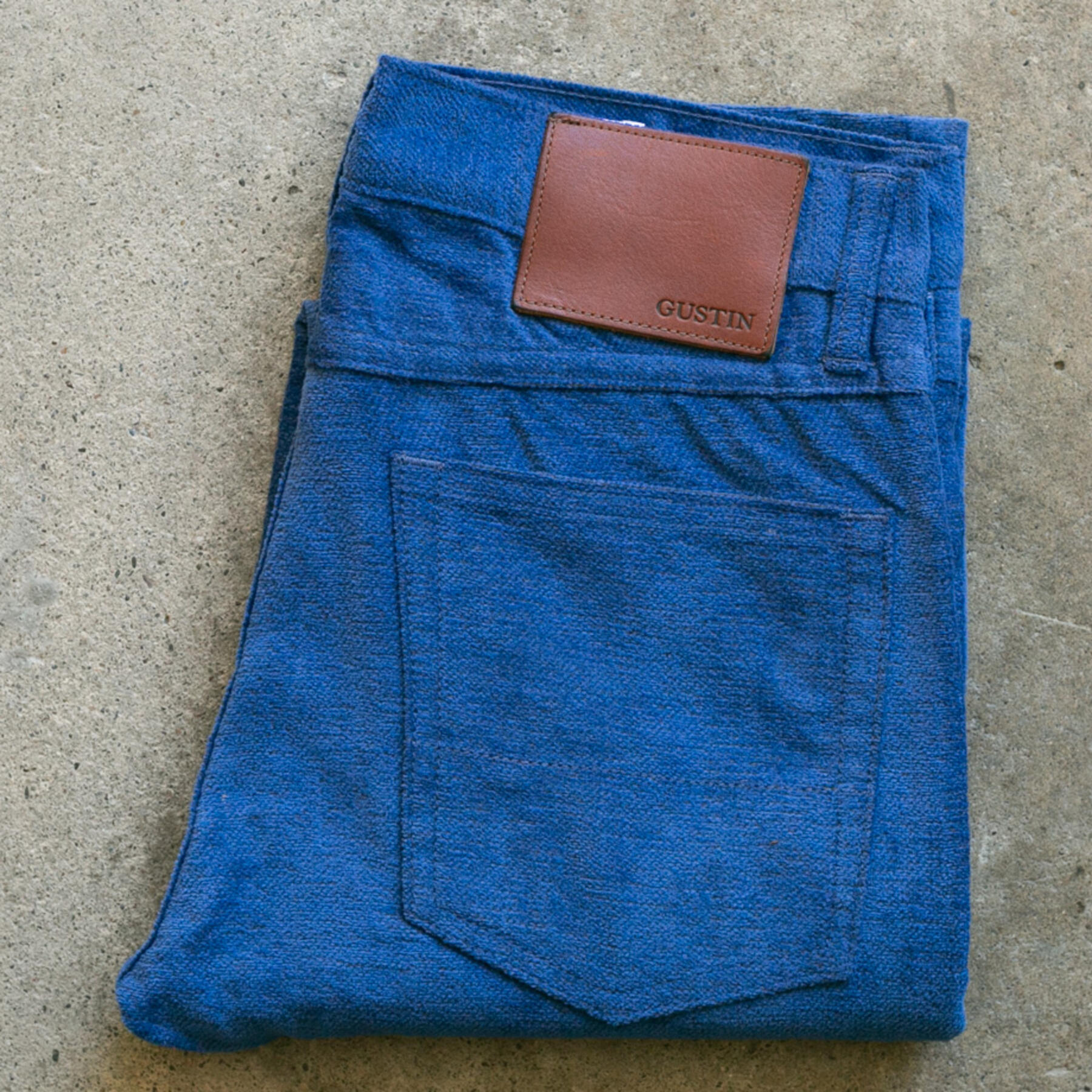 gustin #134 shaggy twill 5 pocket - cobaltxnavy